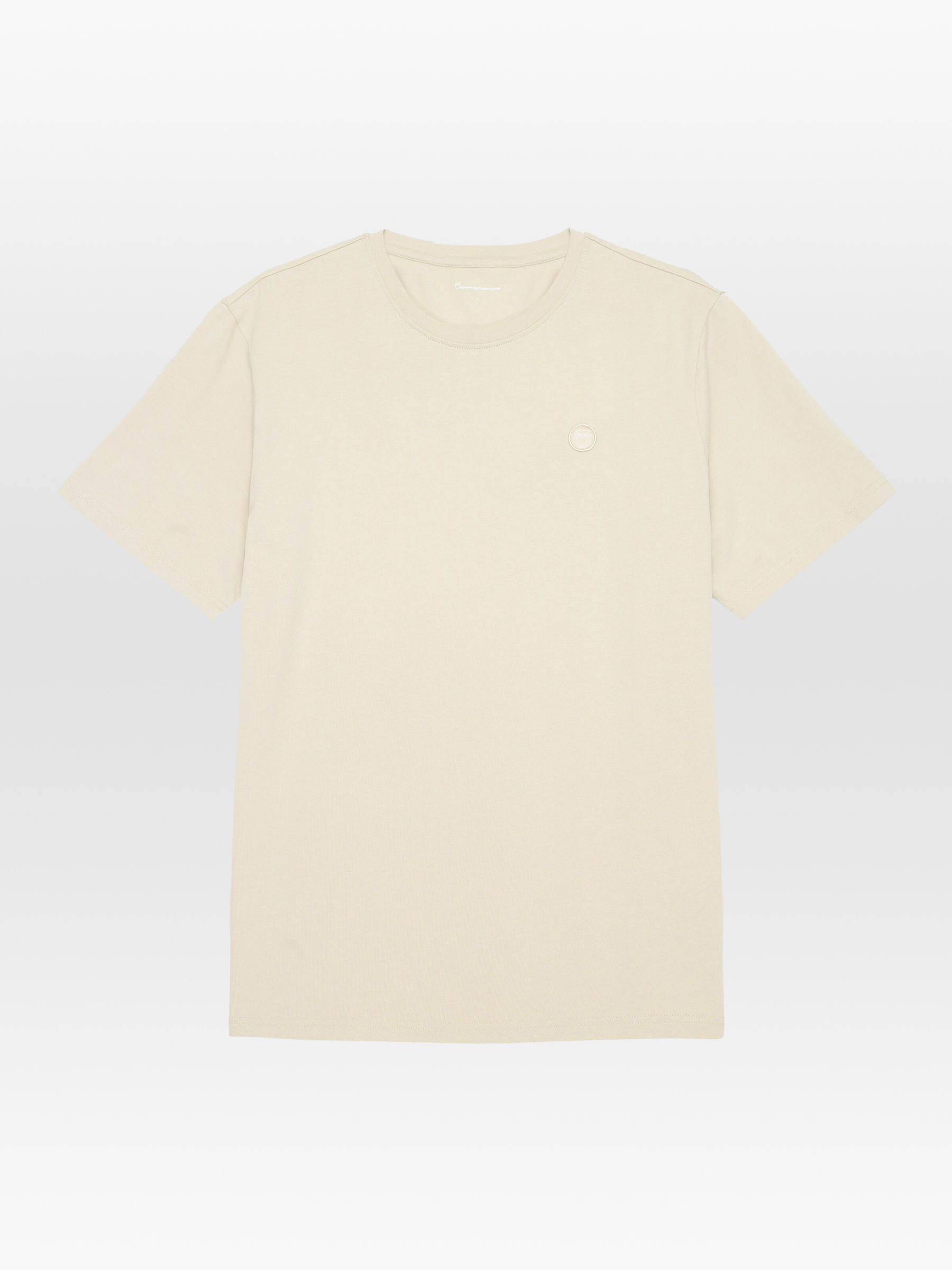 T-Shirt Loke Badge Tee light feather gray Knowledge Cotton Apparel