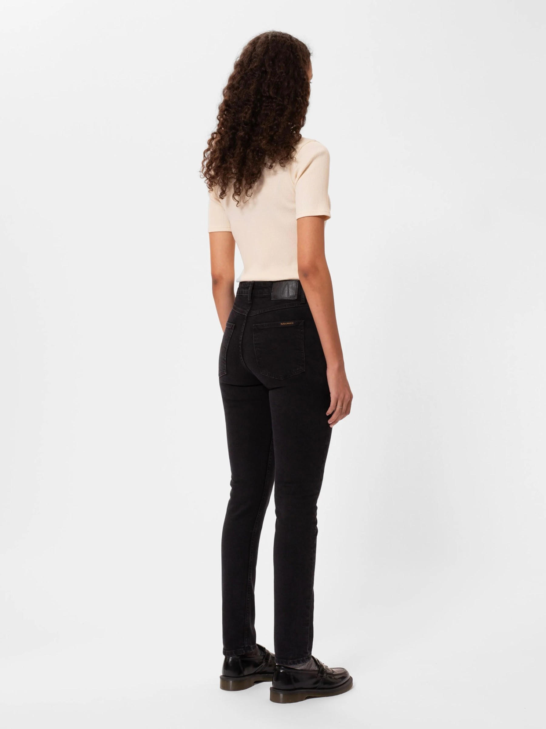 Jeans Hose Mellow Mae so black Nudie Jeans
