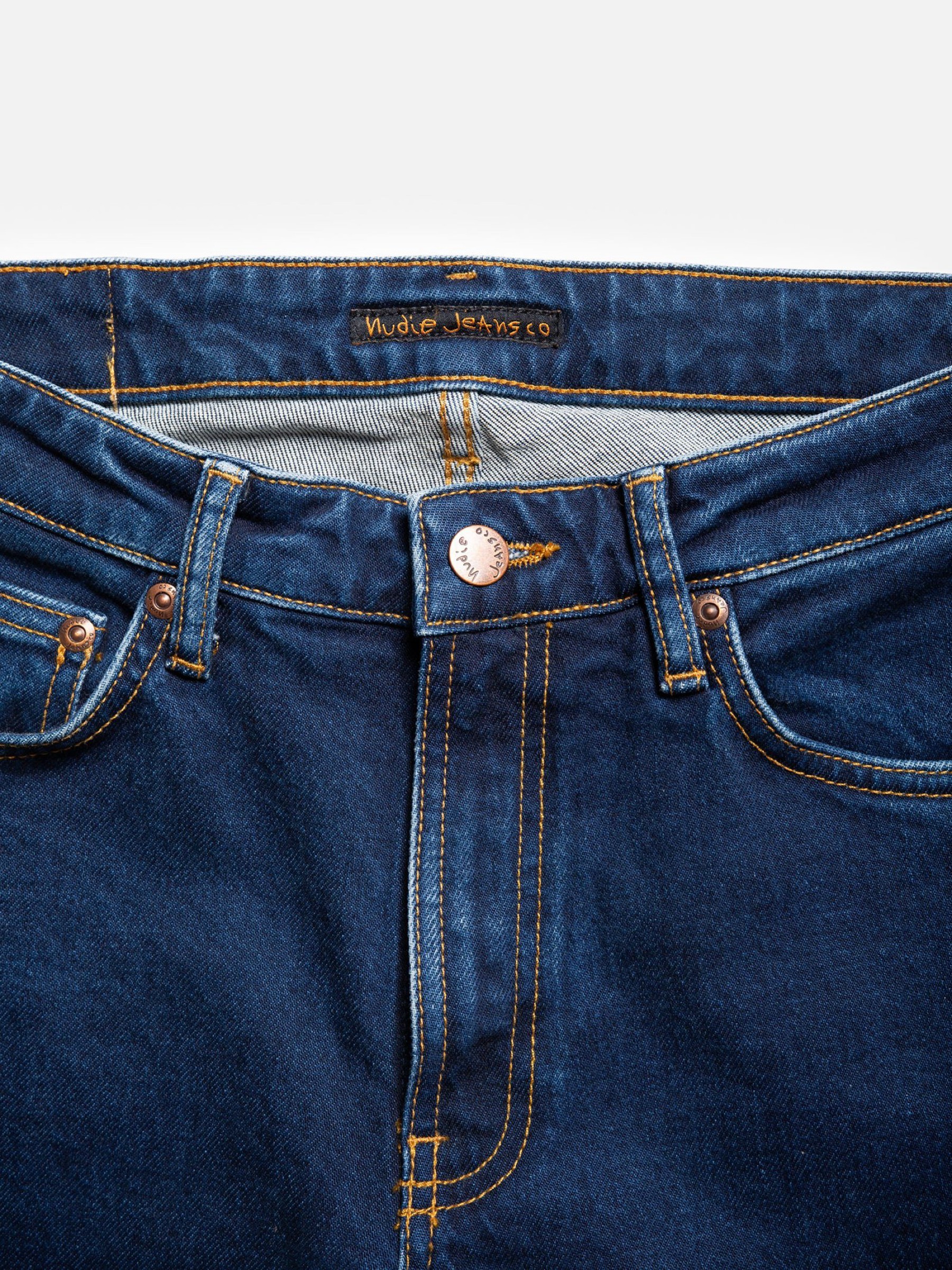 Jeans Hose Mellow Mae indigo rain Nudie Jeans