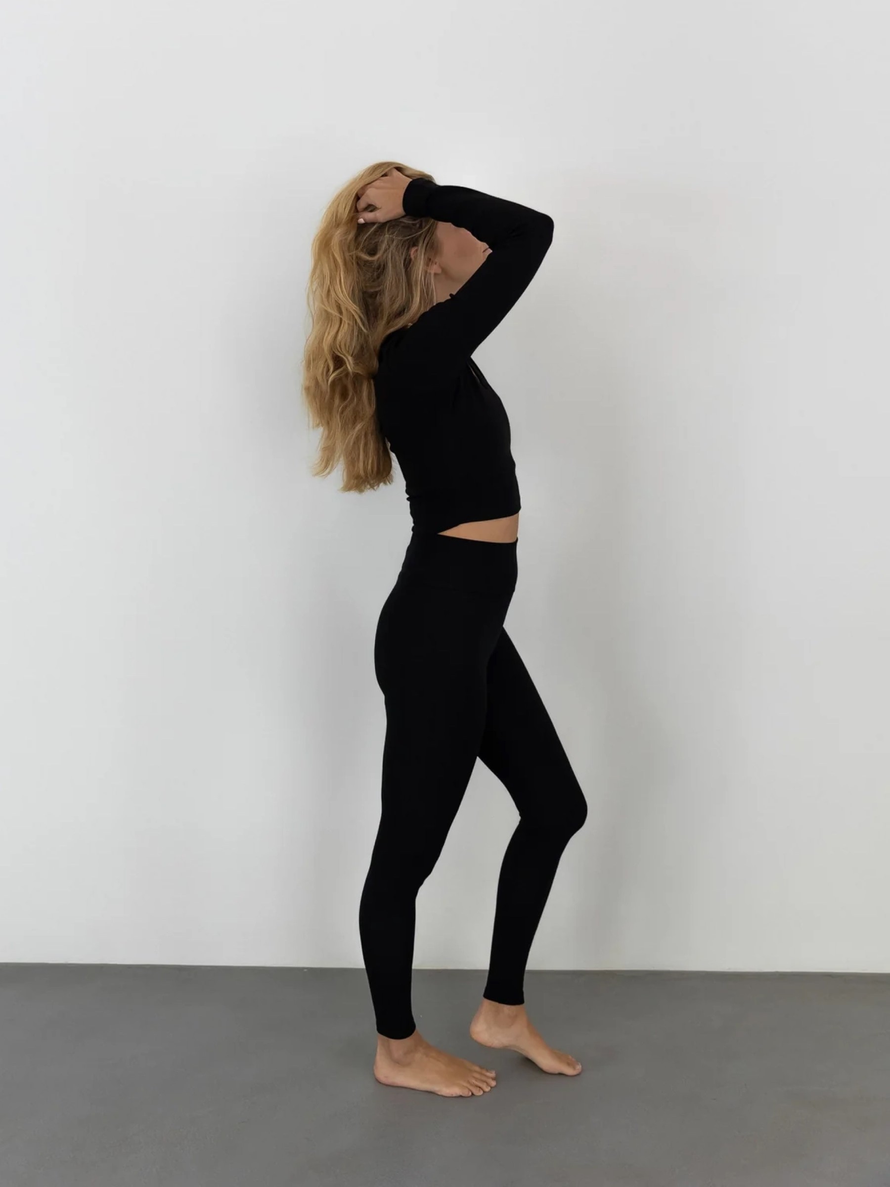 Moly Leggings Tencel black Pura