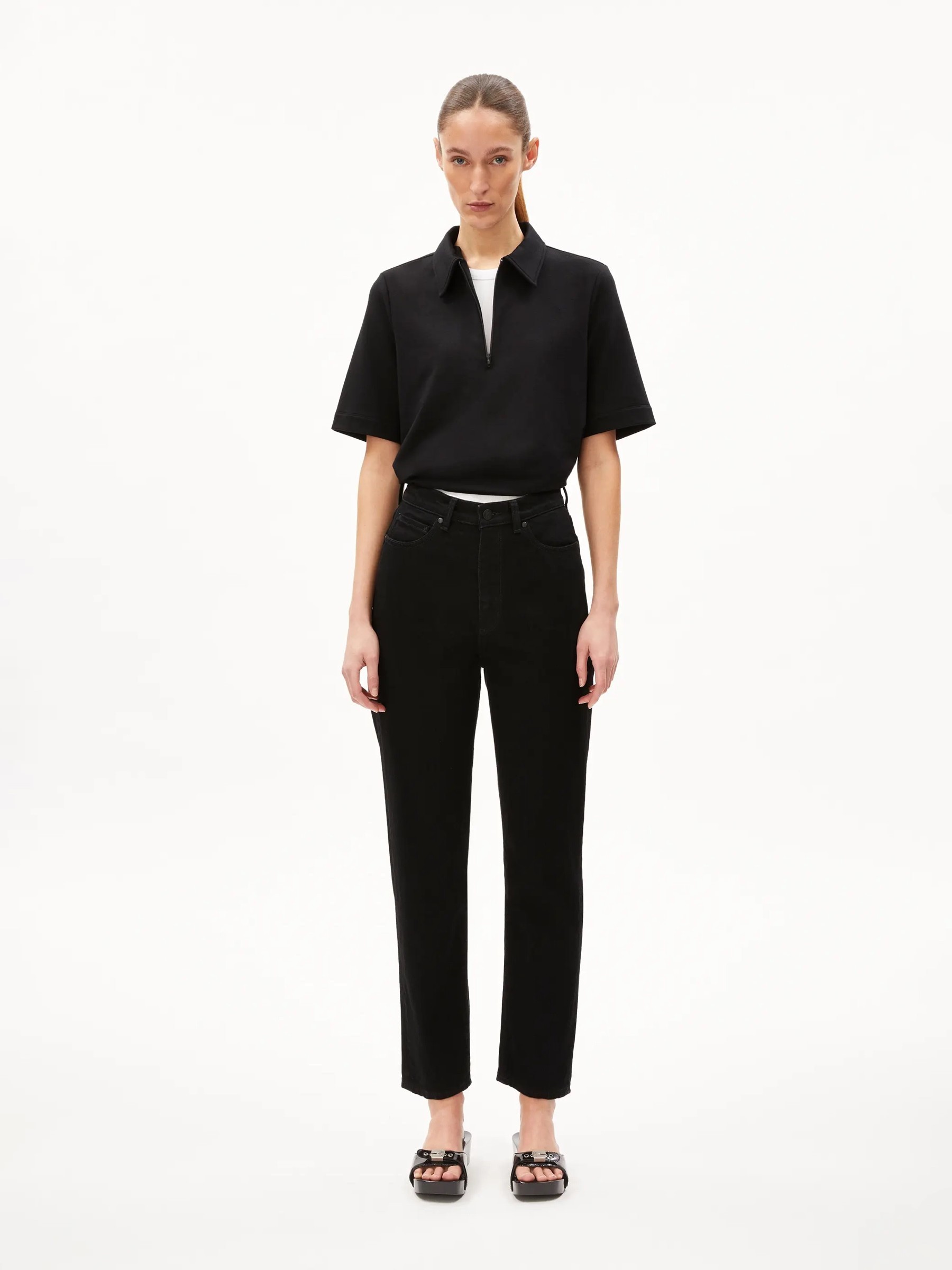 Jeanshose Mairaa rinse black Armedangels