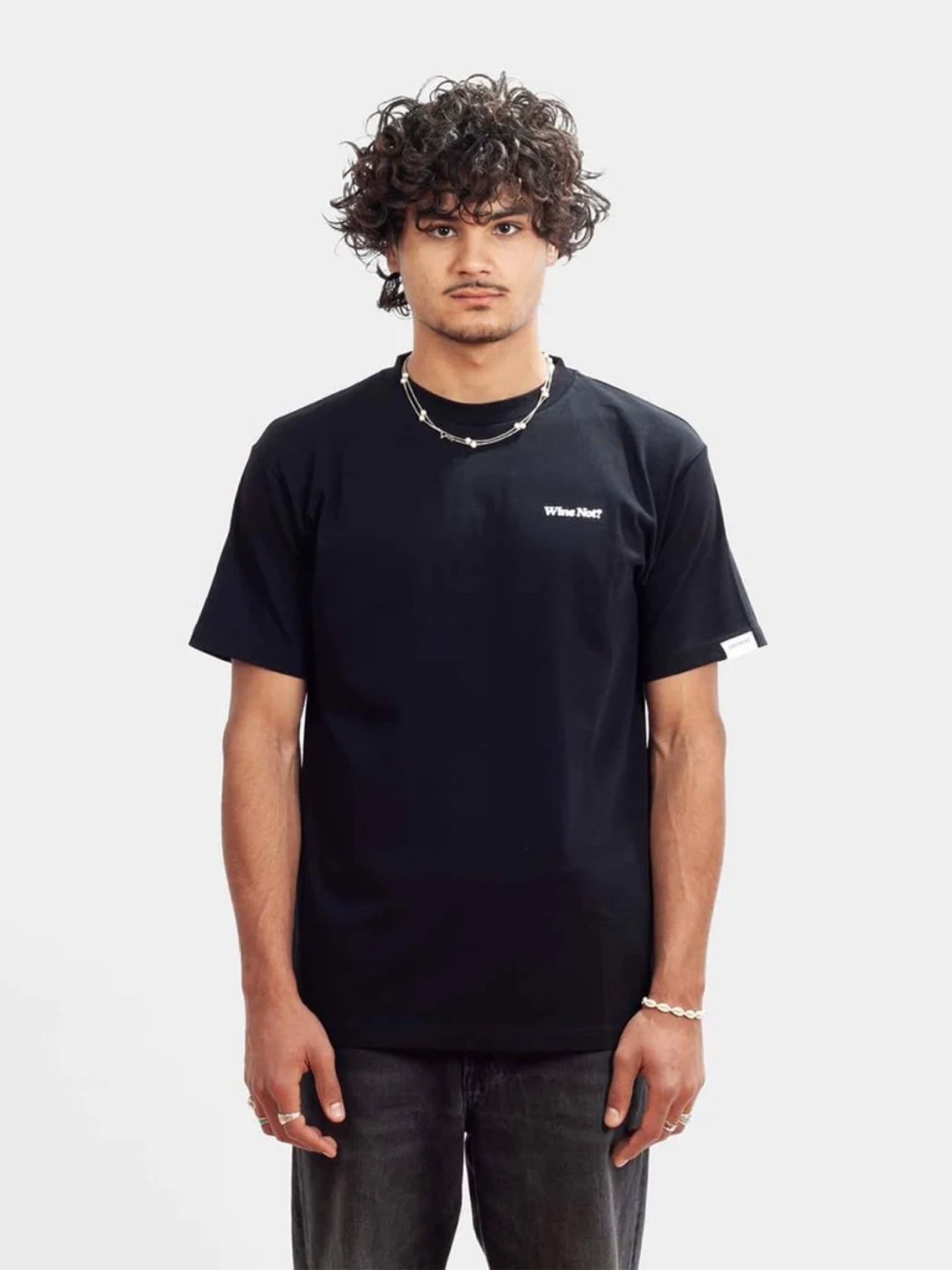 Unisex T-Shirt Wine Not? night black Dilly Socks