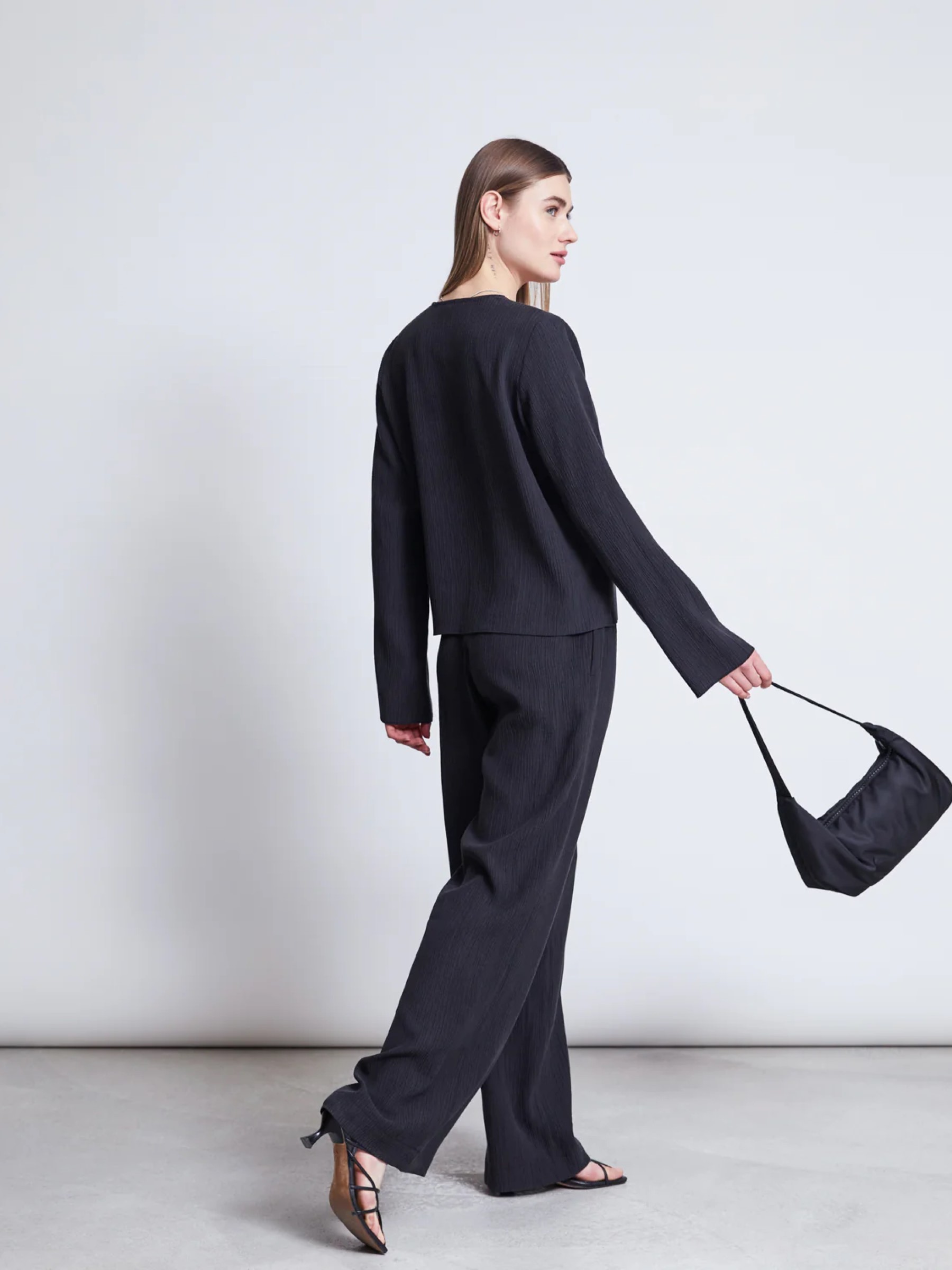 Hose Crinkle Pants Hava black Jan 'n June