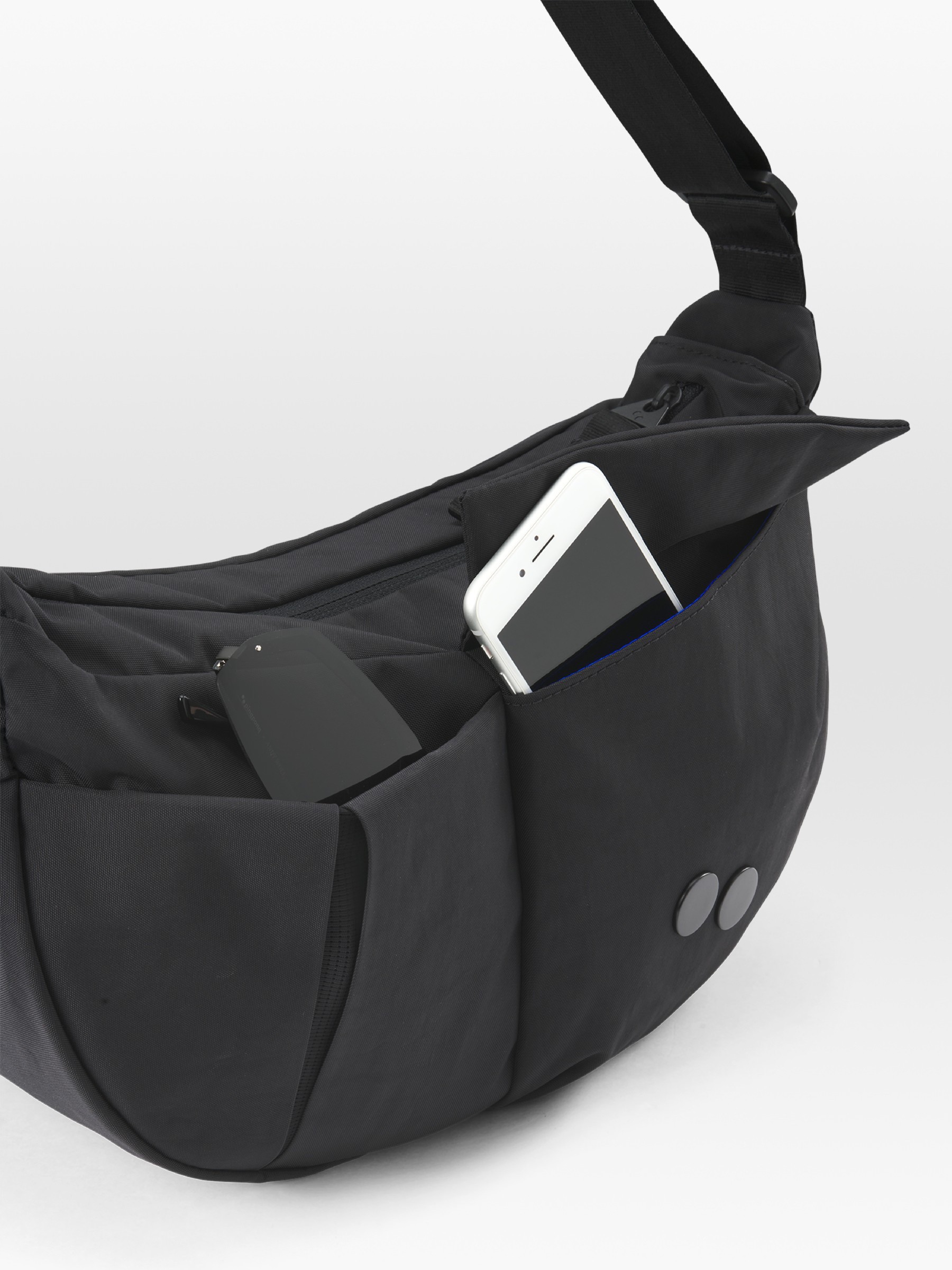 Tasche Krumm Medium crinkle black pinqponq