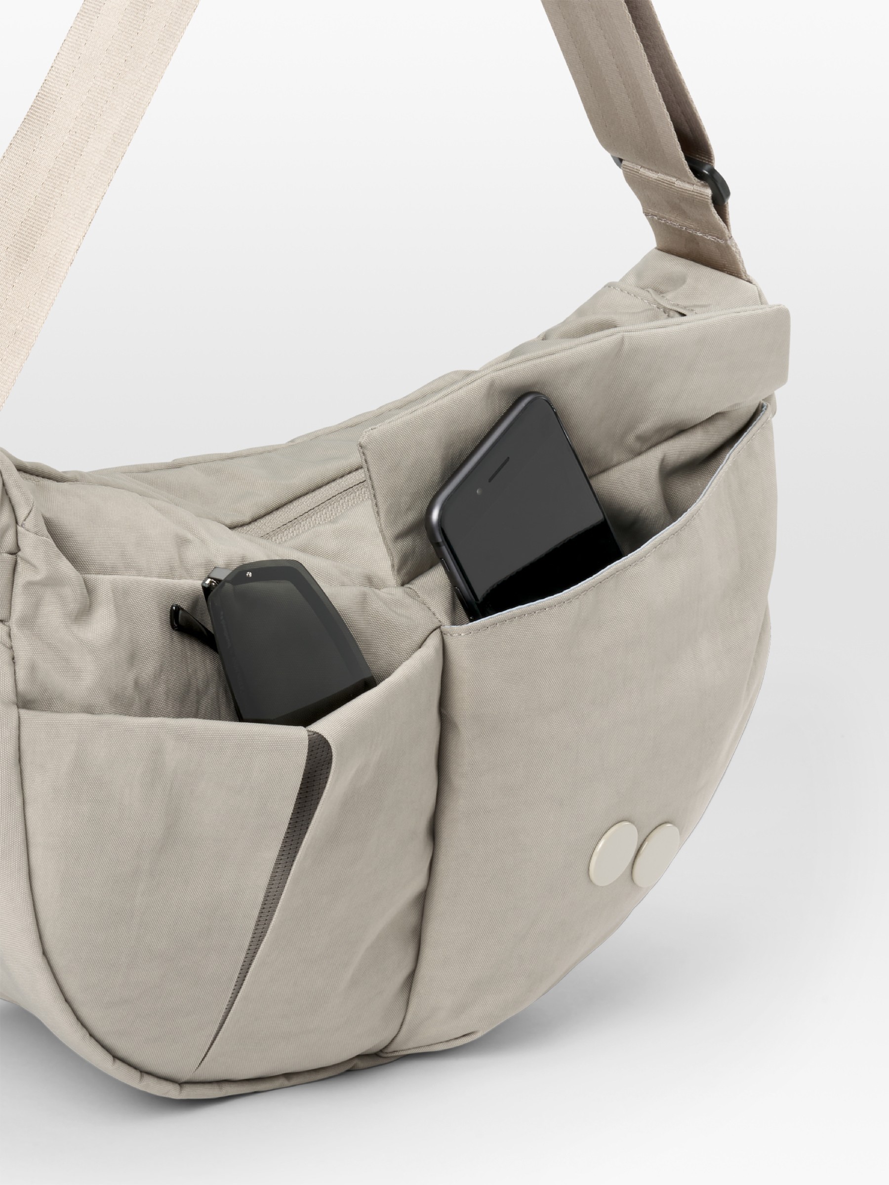 Tasche Krumm Medium crinkle taupe pinqponq