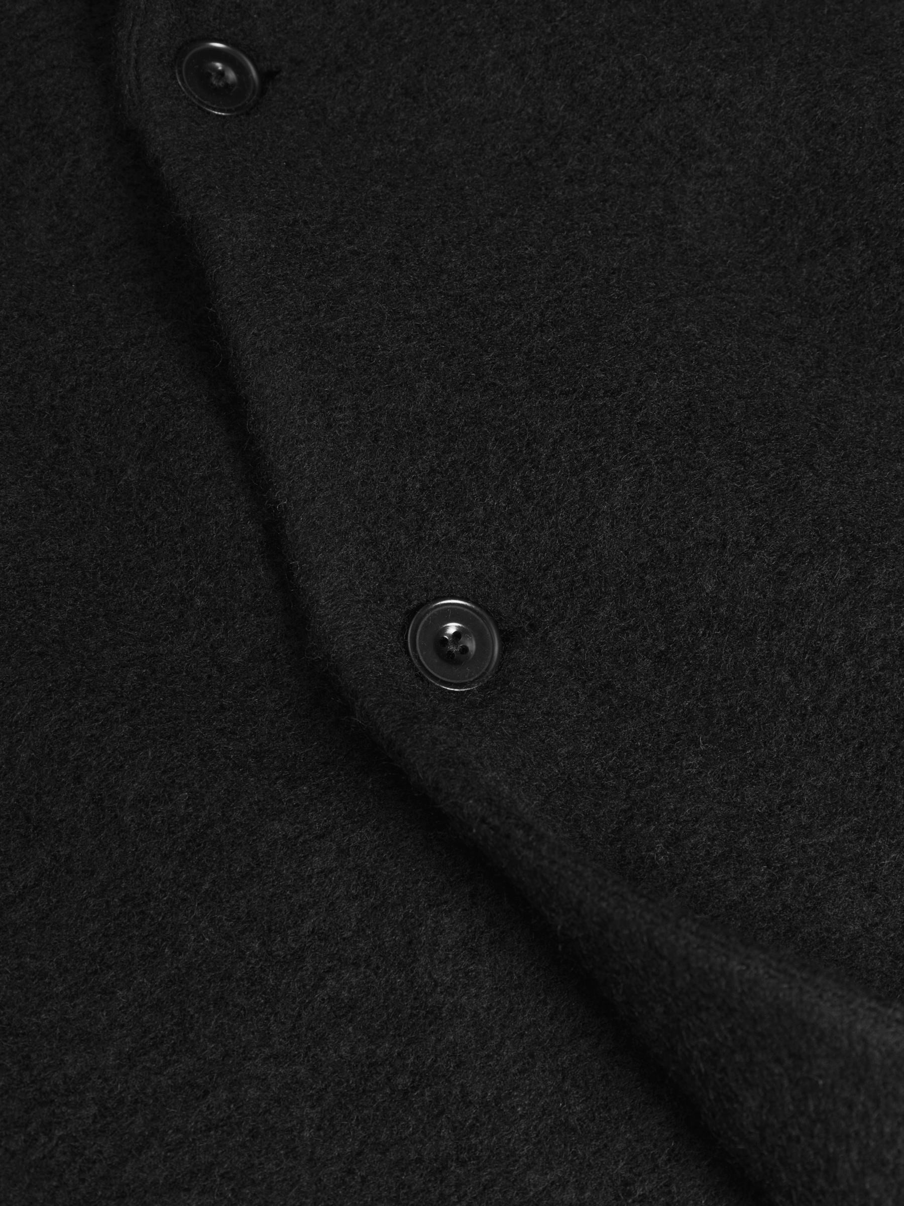 Wollmantel Formal Coat true black Rotholz