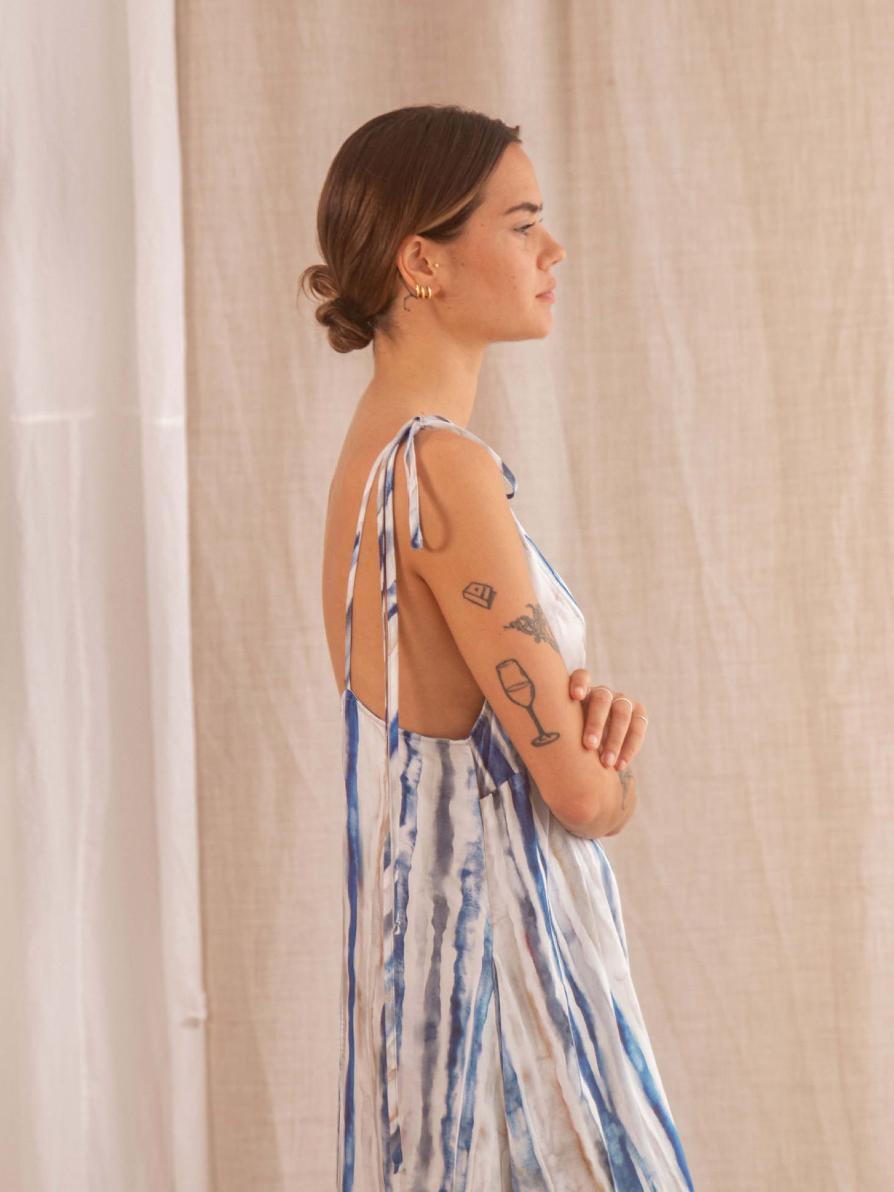 Kleid Sleeveless Maxi Dress print Cossac