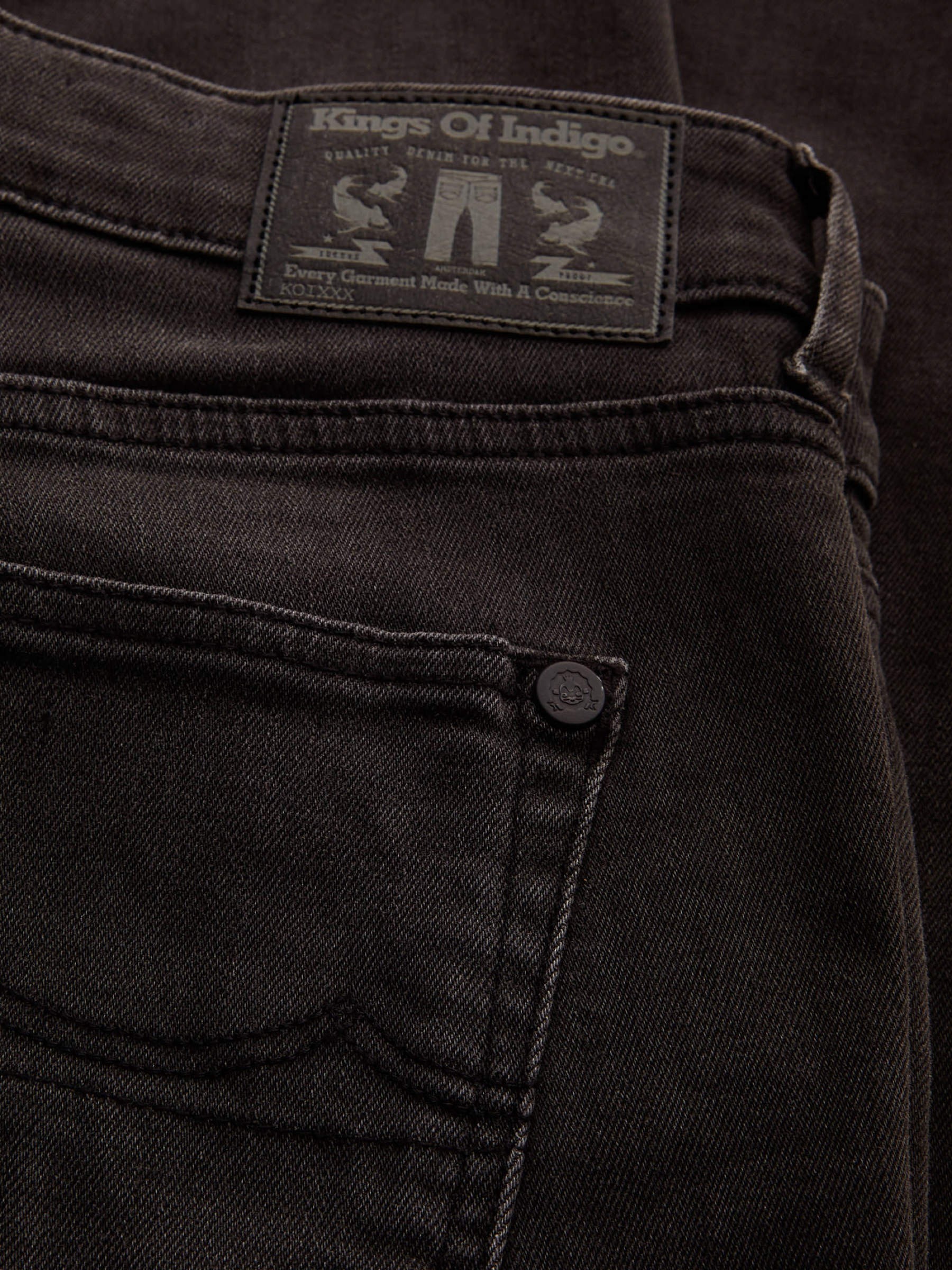 Jeans Hose Juno gorbi black faded Kings of Indigo – K.O.I.