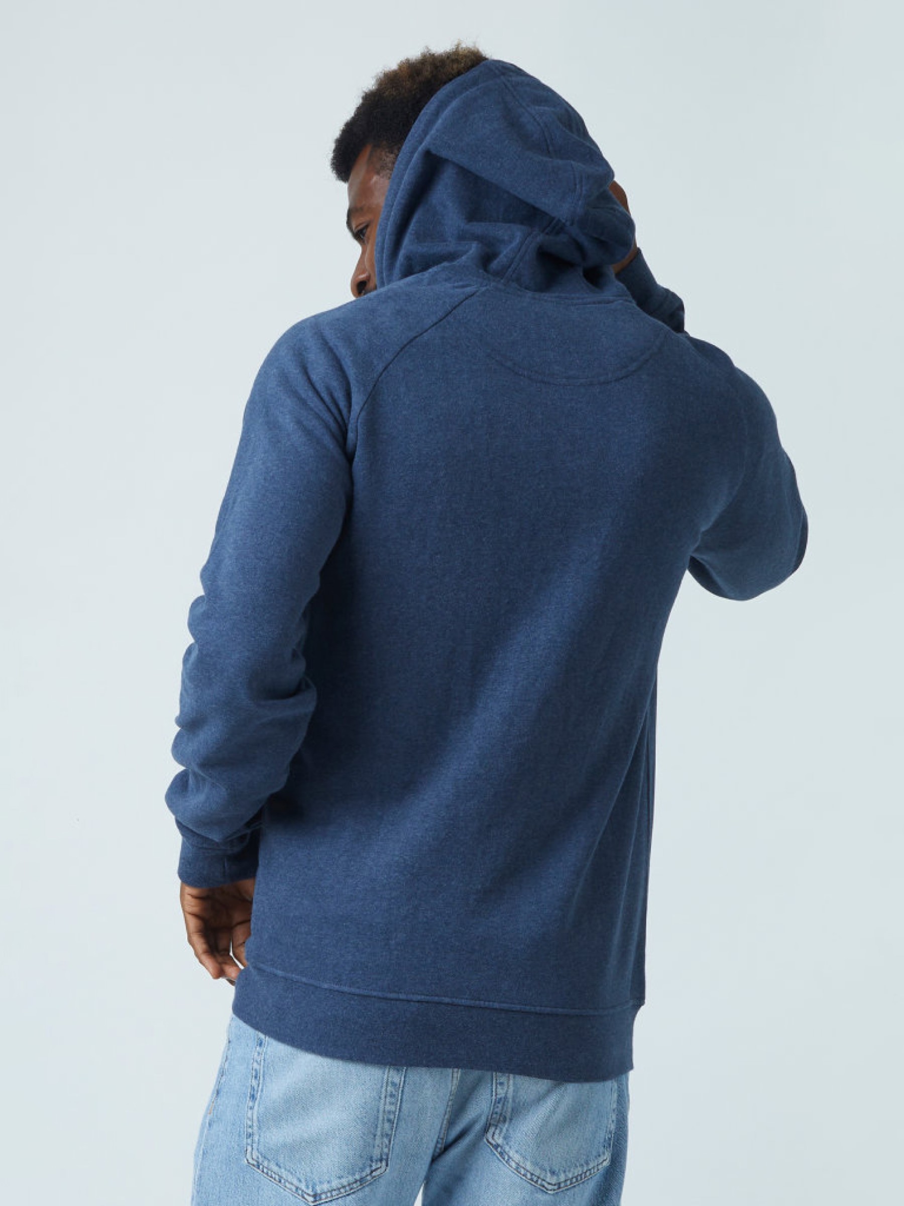Zipper Zip-Hoodie Basic Men blue stone ZRCL