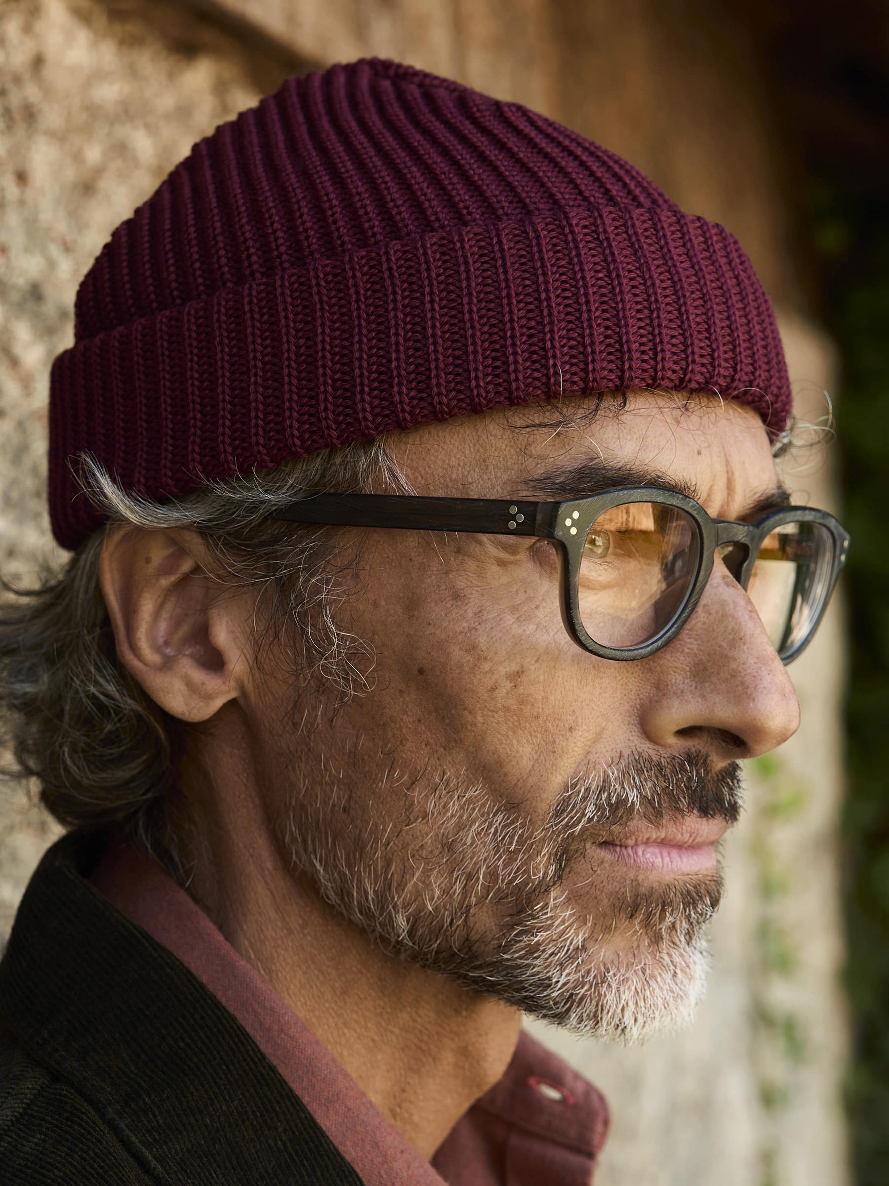 Mütze Beanie Merino bordeaux Carpasus