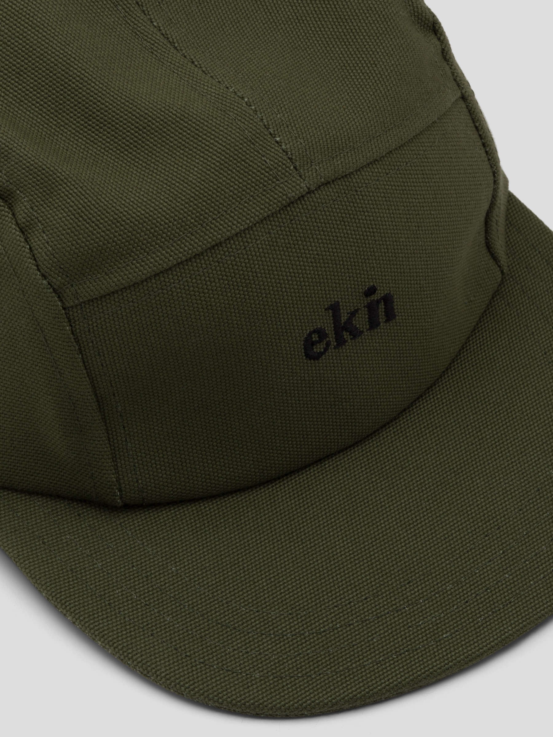 Mütze Five Panel Cap olive canvas ekn Footwear