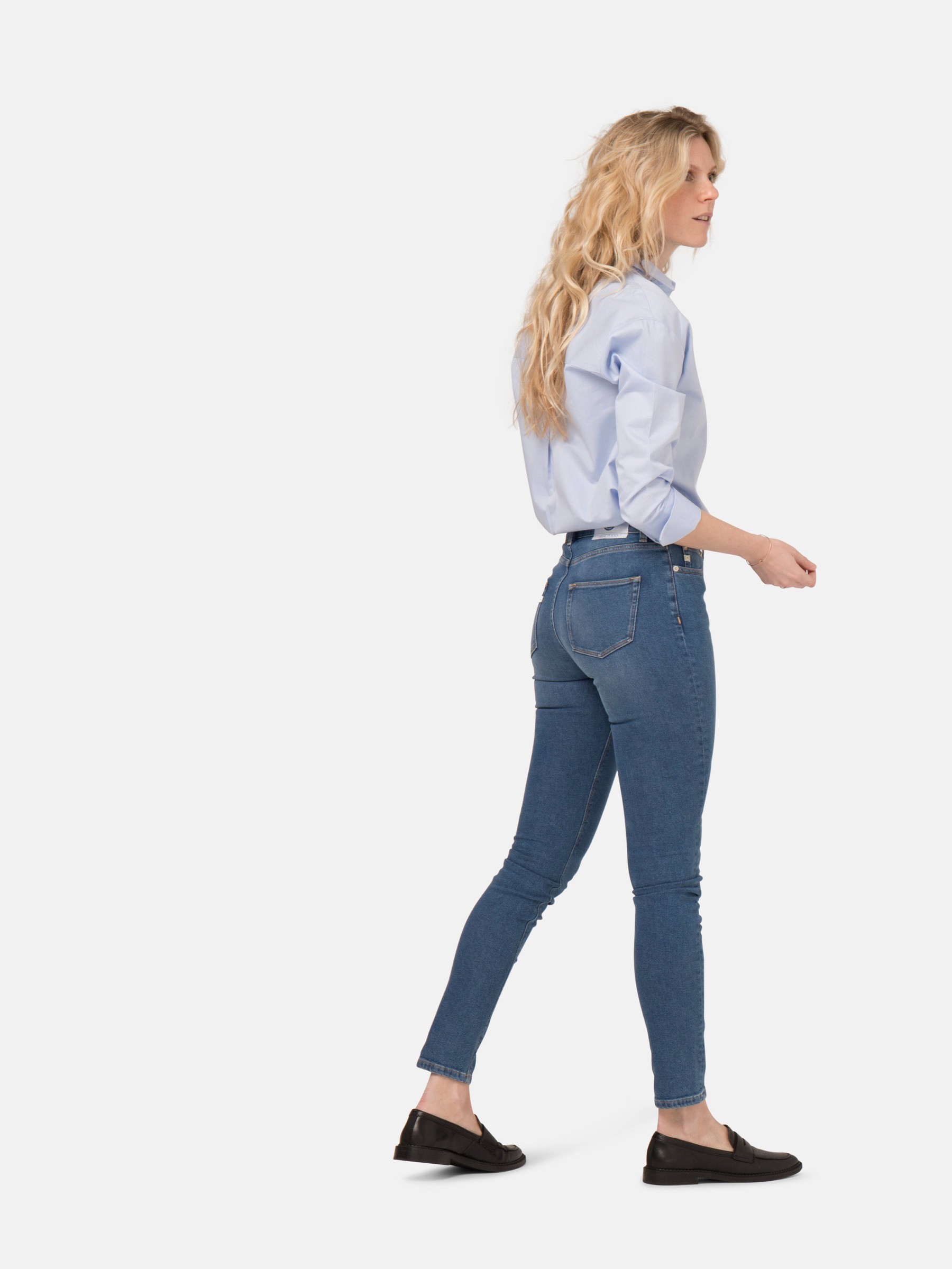 Jeanshose Skinny Hazen pure blue Mud Jeans