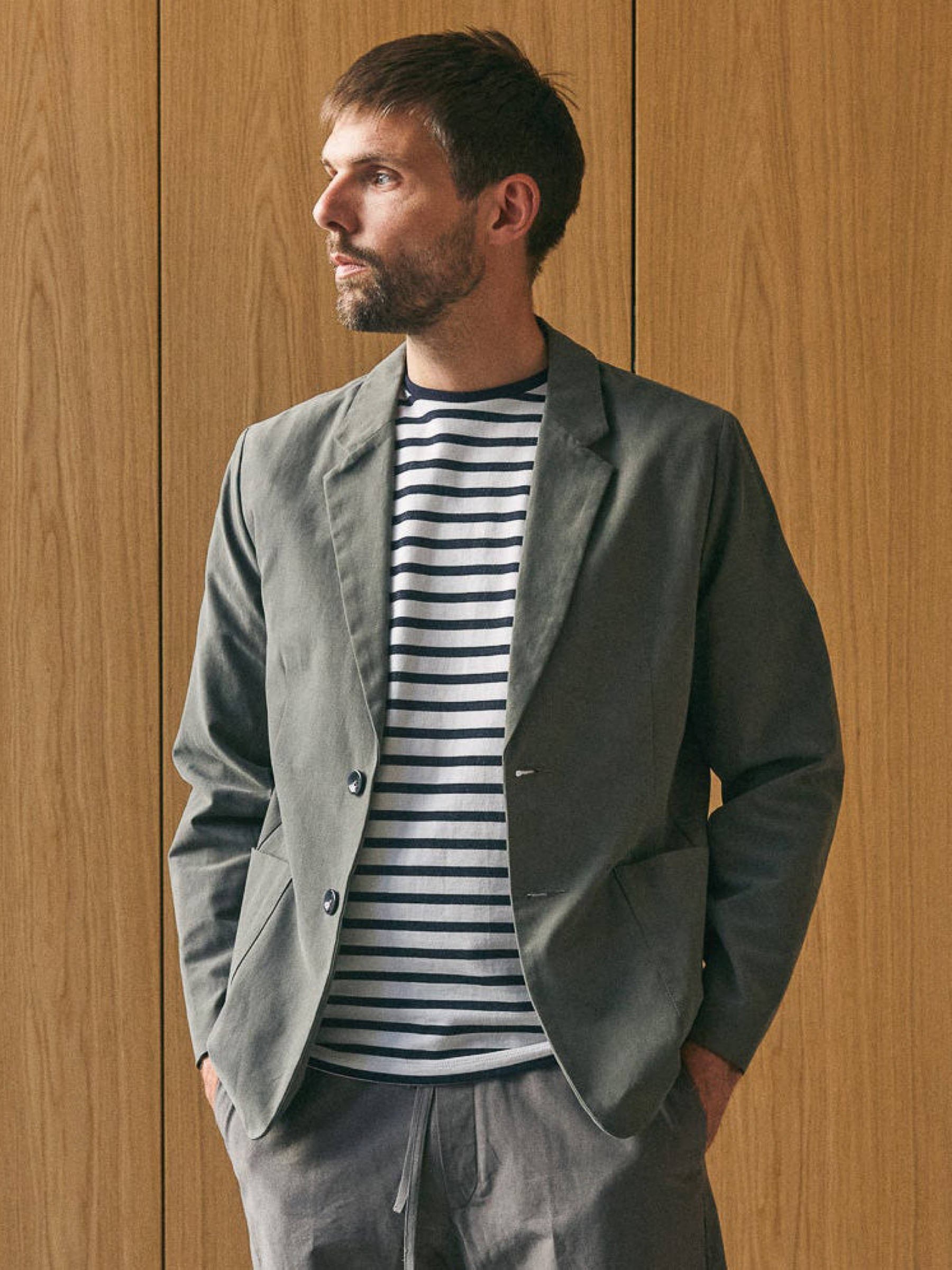 Enver Blazer dusty olive tencel About Companions