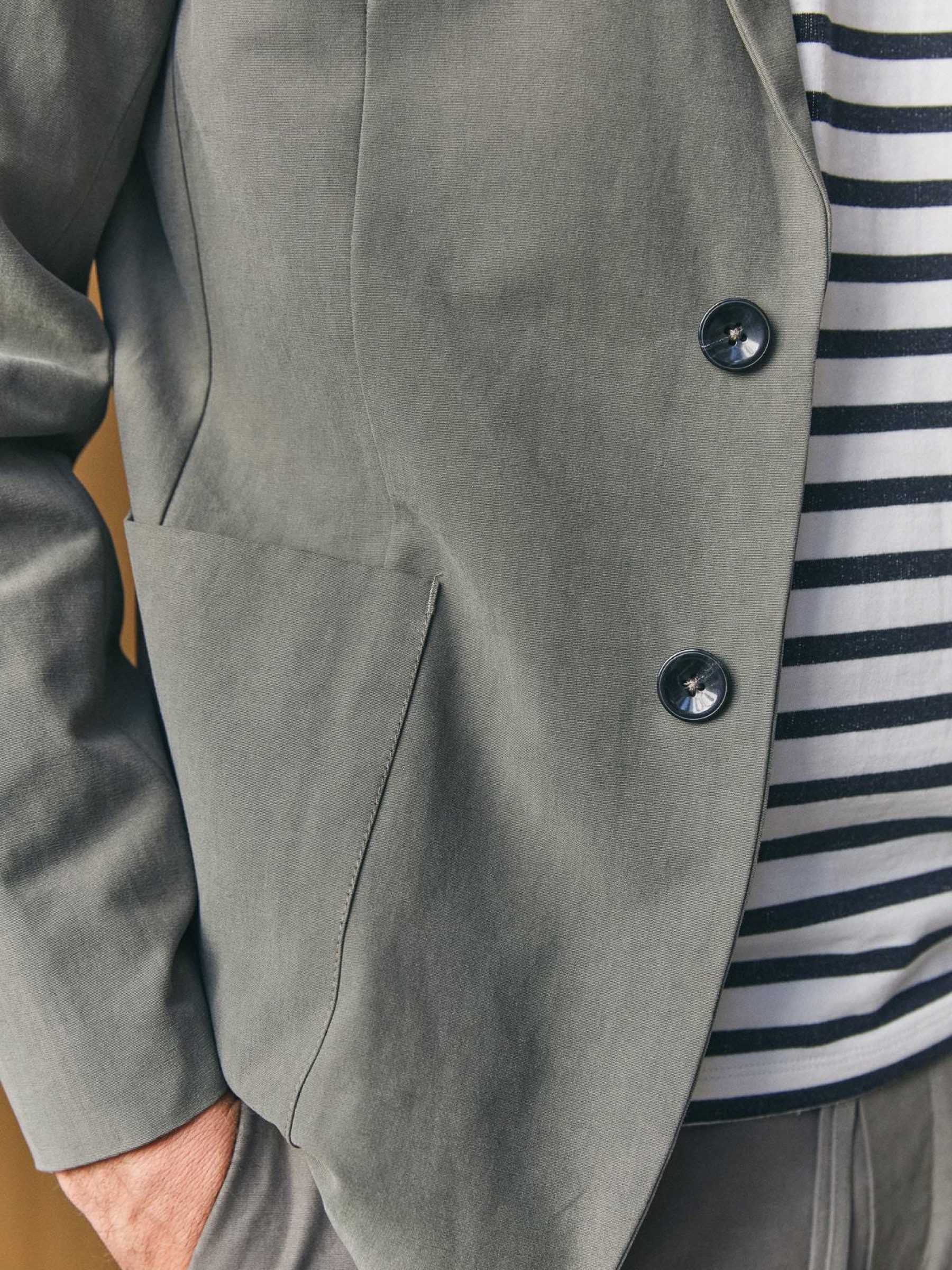 Enver Blazer dusty olive tencel About Companions