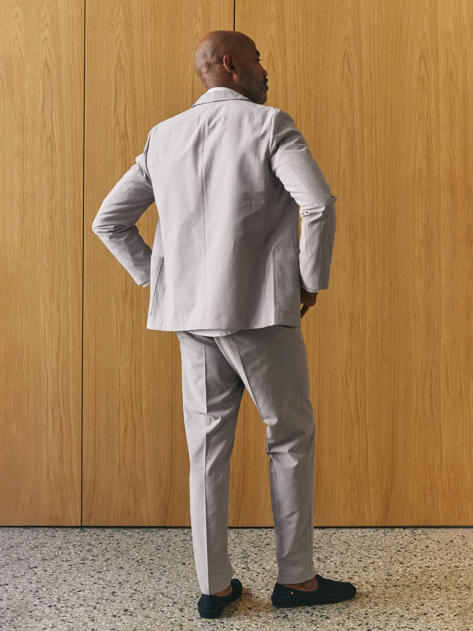 Enver Blazer stone grey tencel About Companions