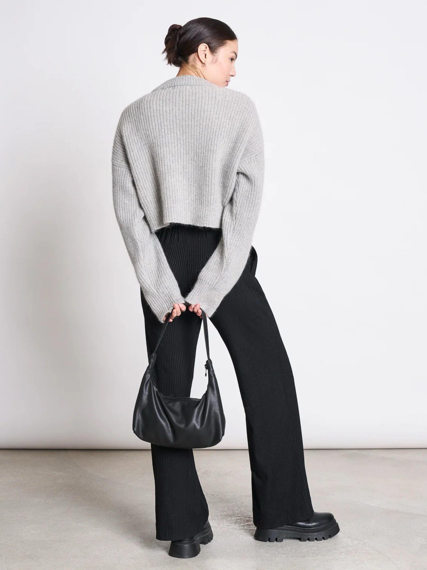 Strickjacke Beni Wooly Cardigan light grey Jan 'n June