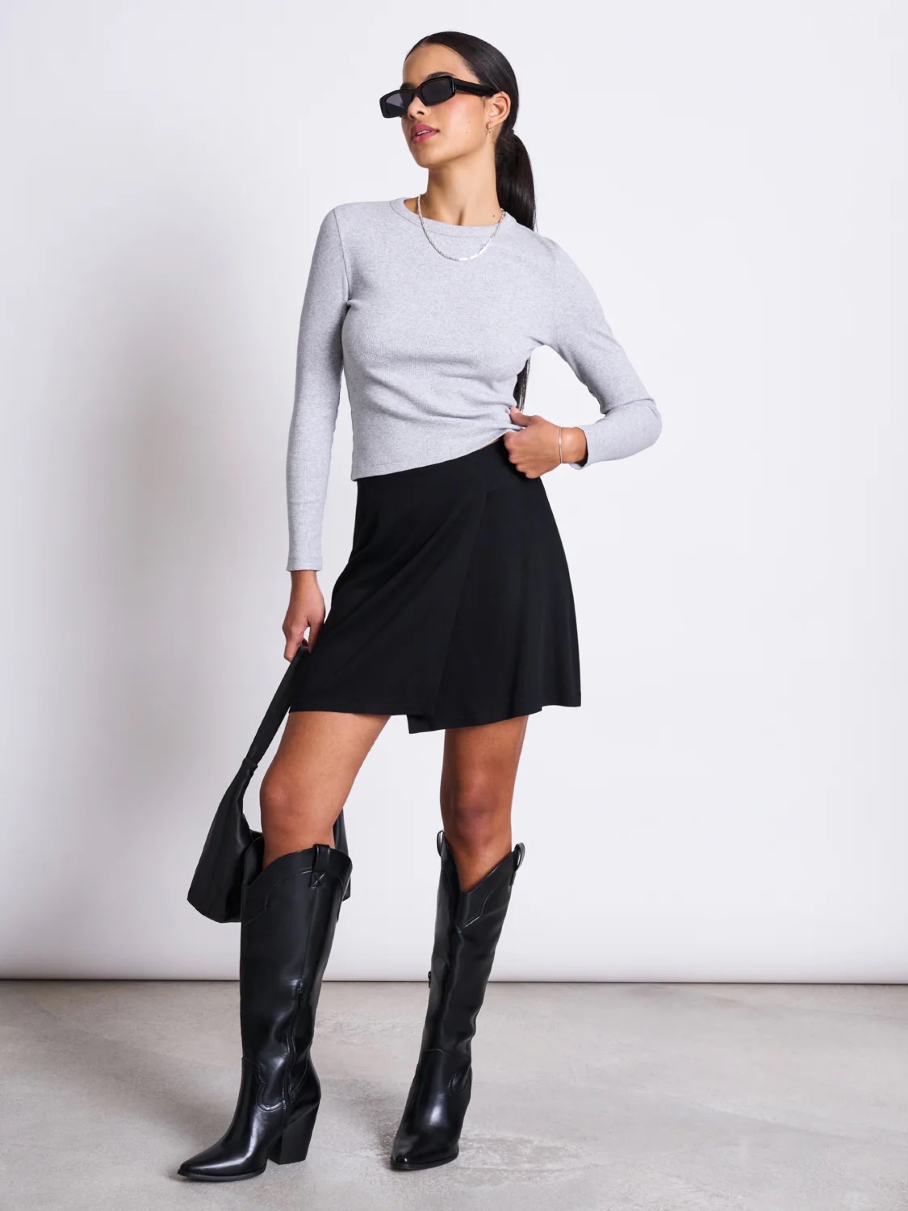Rock Filia Mini Skirt black Jan 'n June