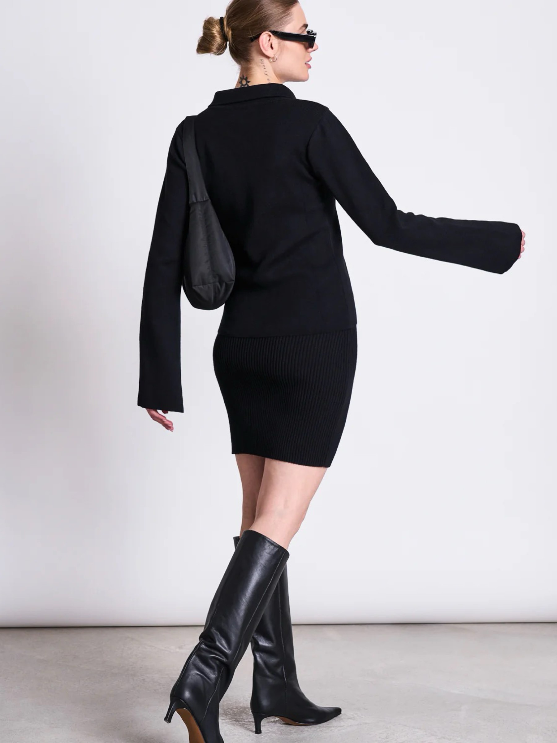 Rock Lokka Mini Knit Skirt black Jan 'n June