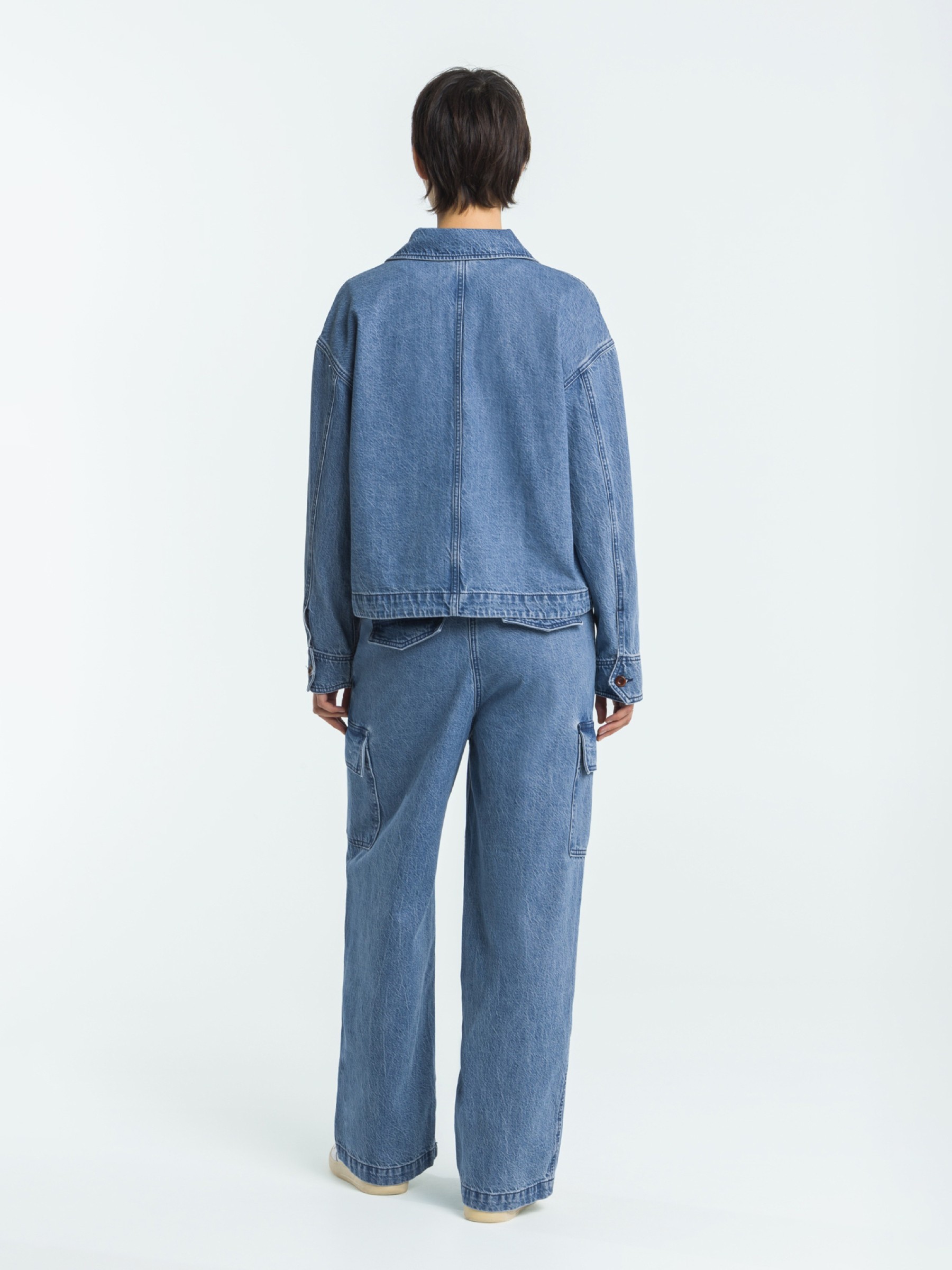 Jeansjacke Meisho jim mid marble Kings of Indigo – K.O.I.