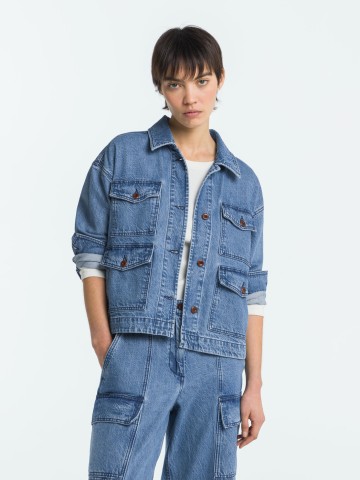 Jeansjacke Meisho jim mid marble Kings of Indigo – K.O.I.