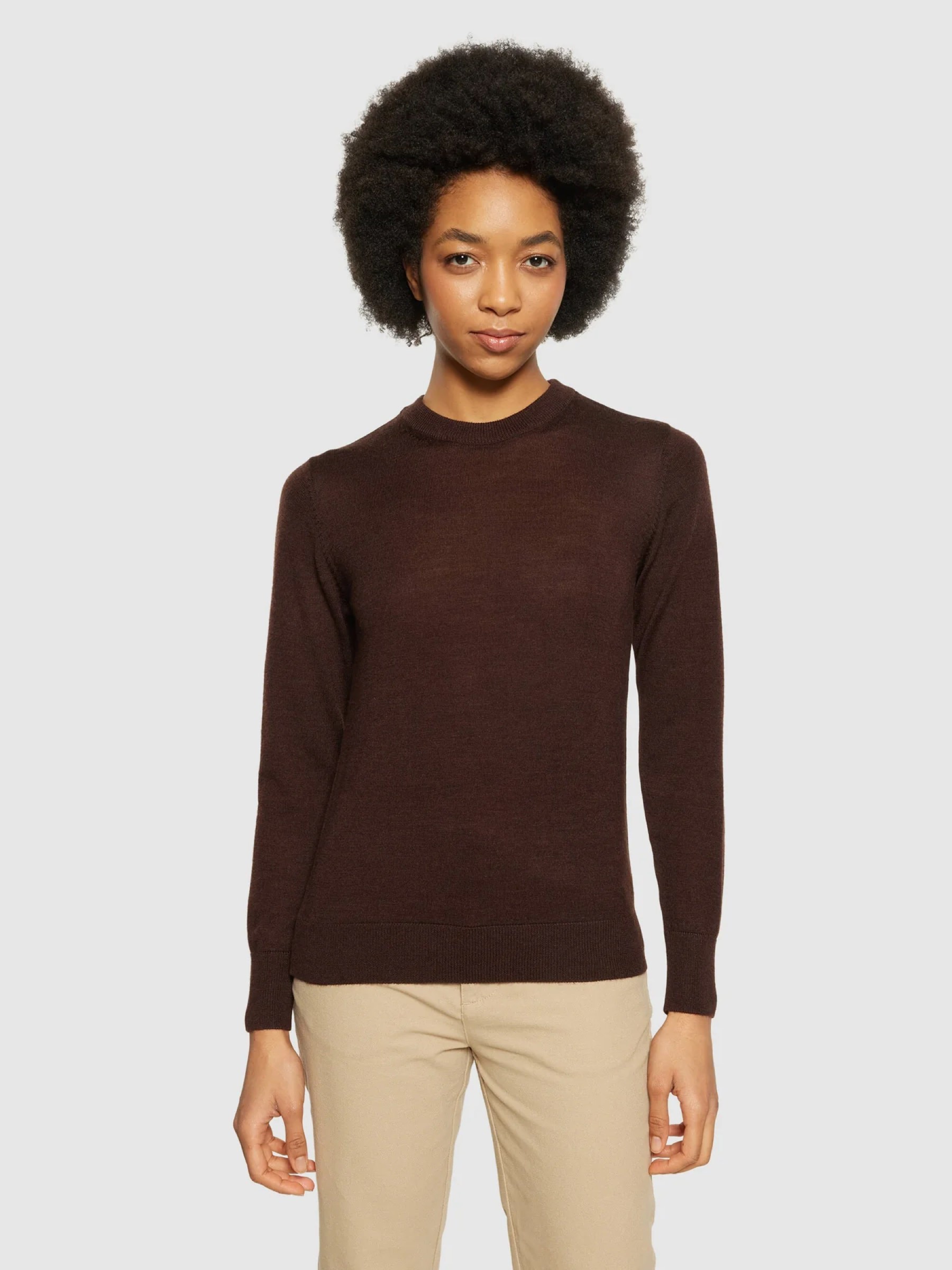 Pullover Fine Merino Crew Neck demitasse Knowledge Cotton Apparel