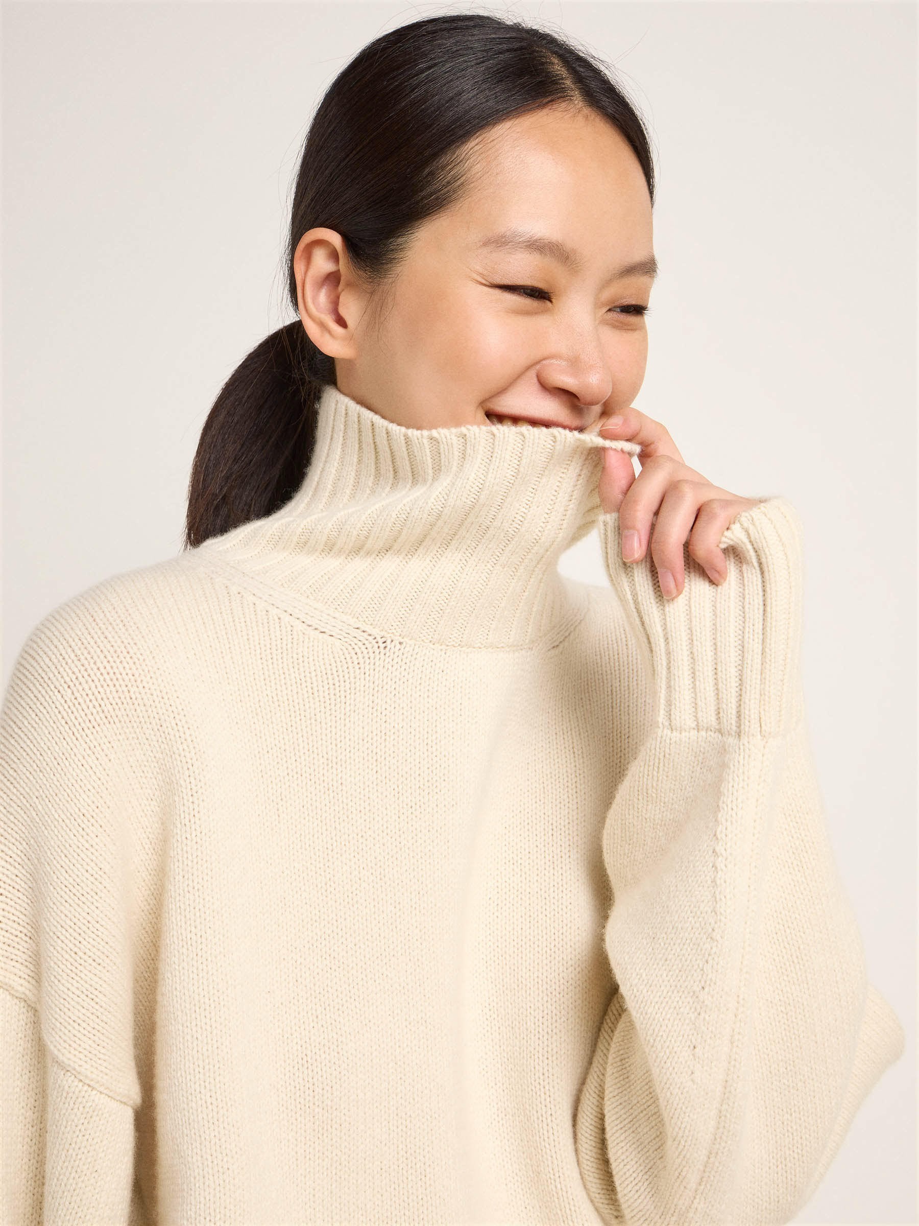 Oversized Pullover off white Lanius
