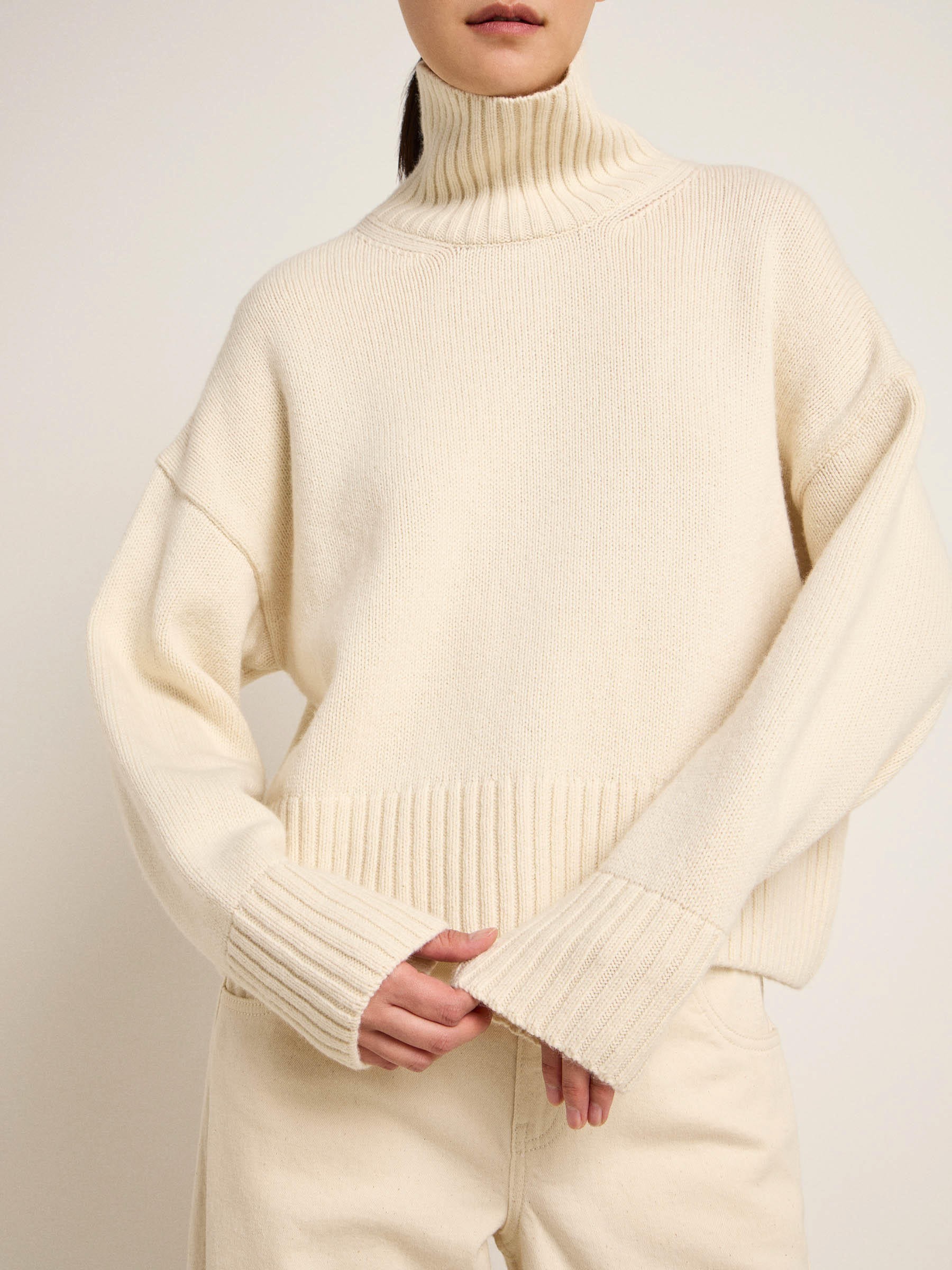 Oversized Pullover off white Lanius