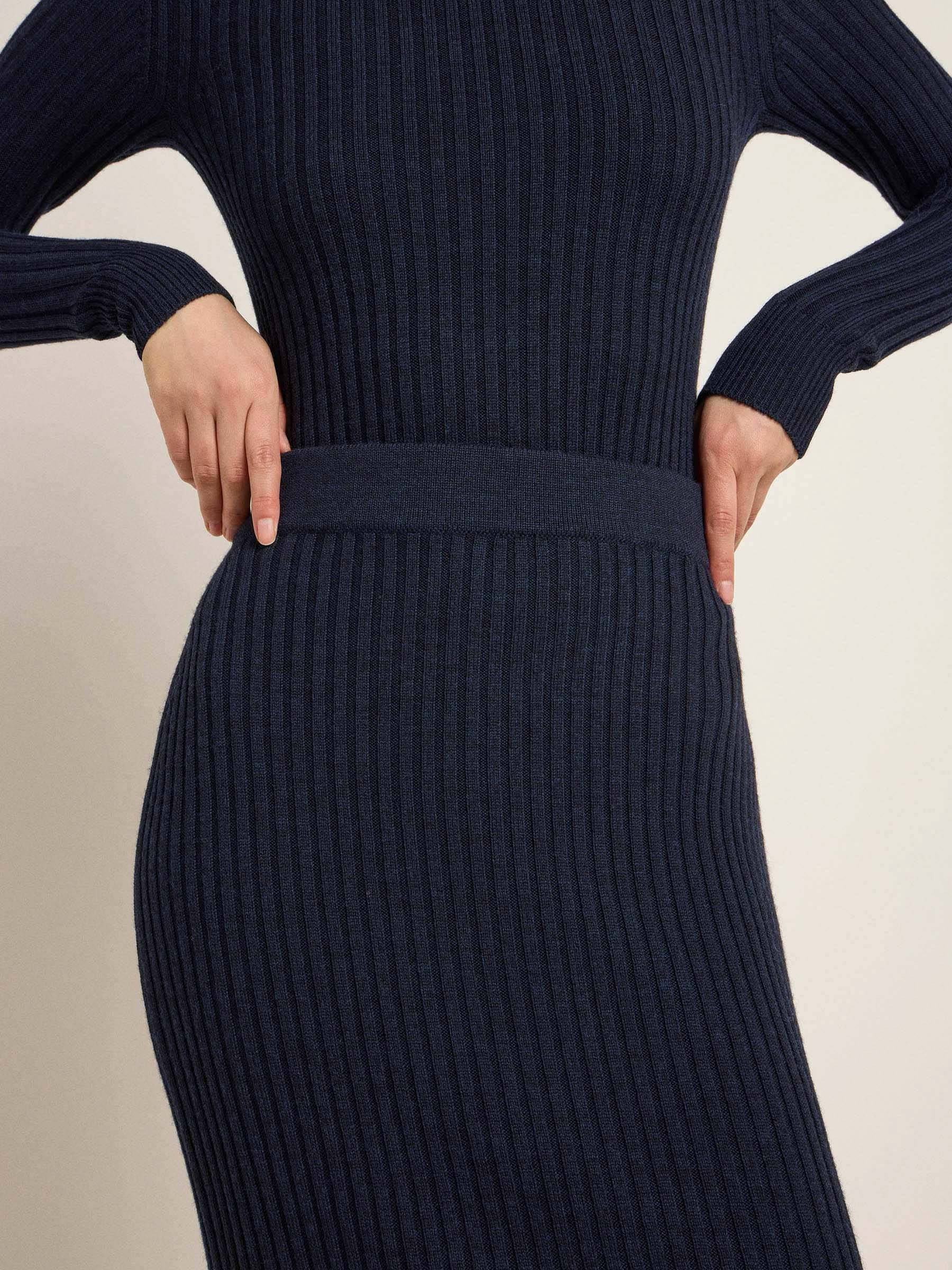 Rippenstrickrock midnight melange Lanius