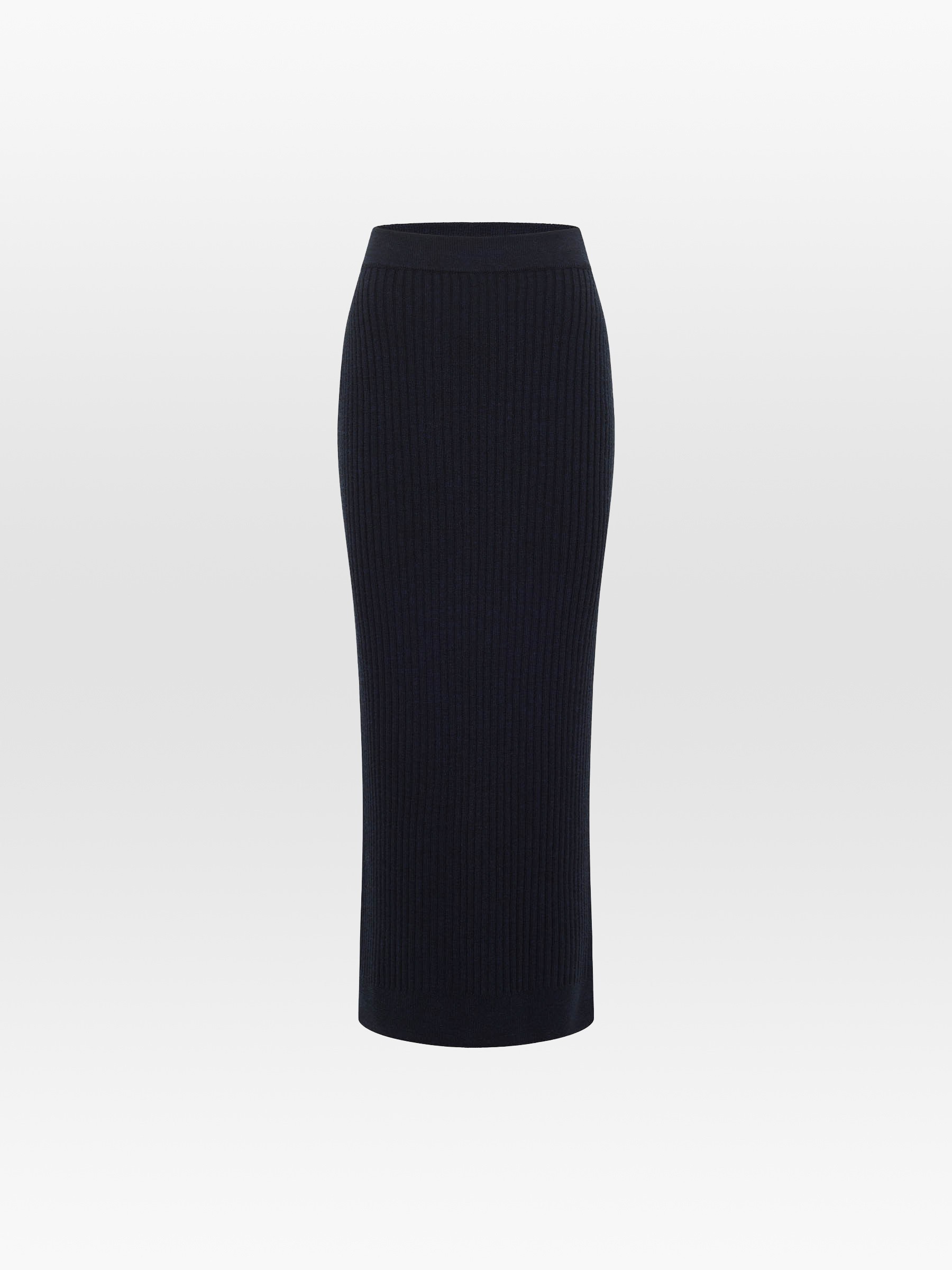 Rippenstrickrock midnight melange Lanius