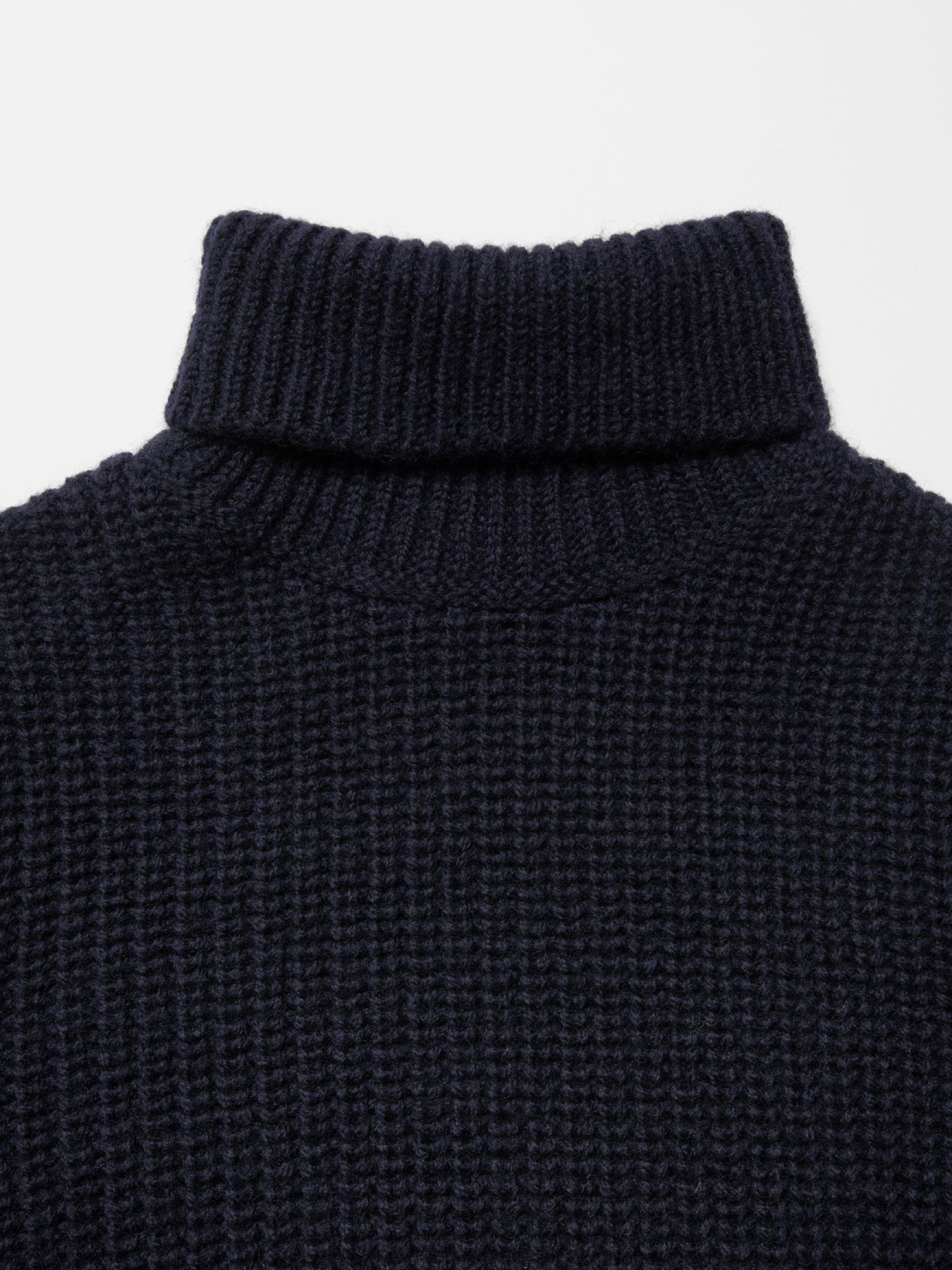 Pullover August Chunky Rollneck Knit navy Nudie Jeans