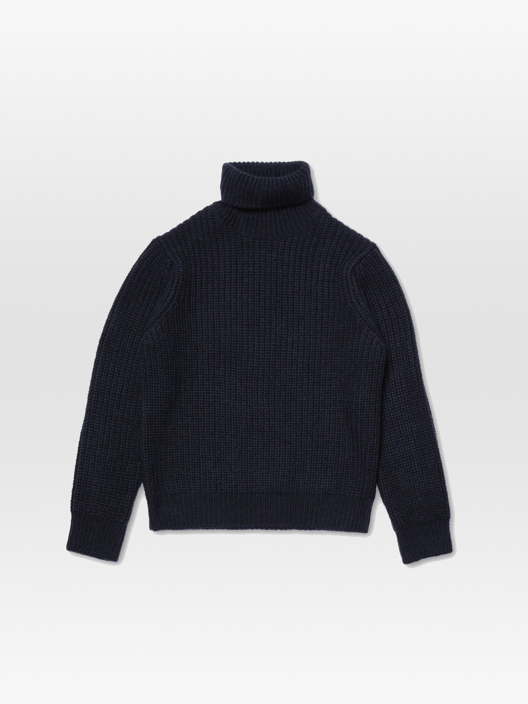 Pullover August Chunky Rollneck Knit navy Nudie Jeans