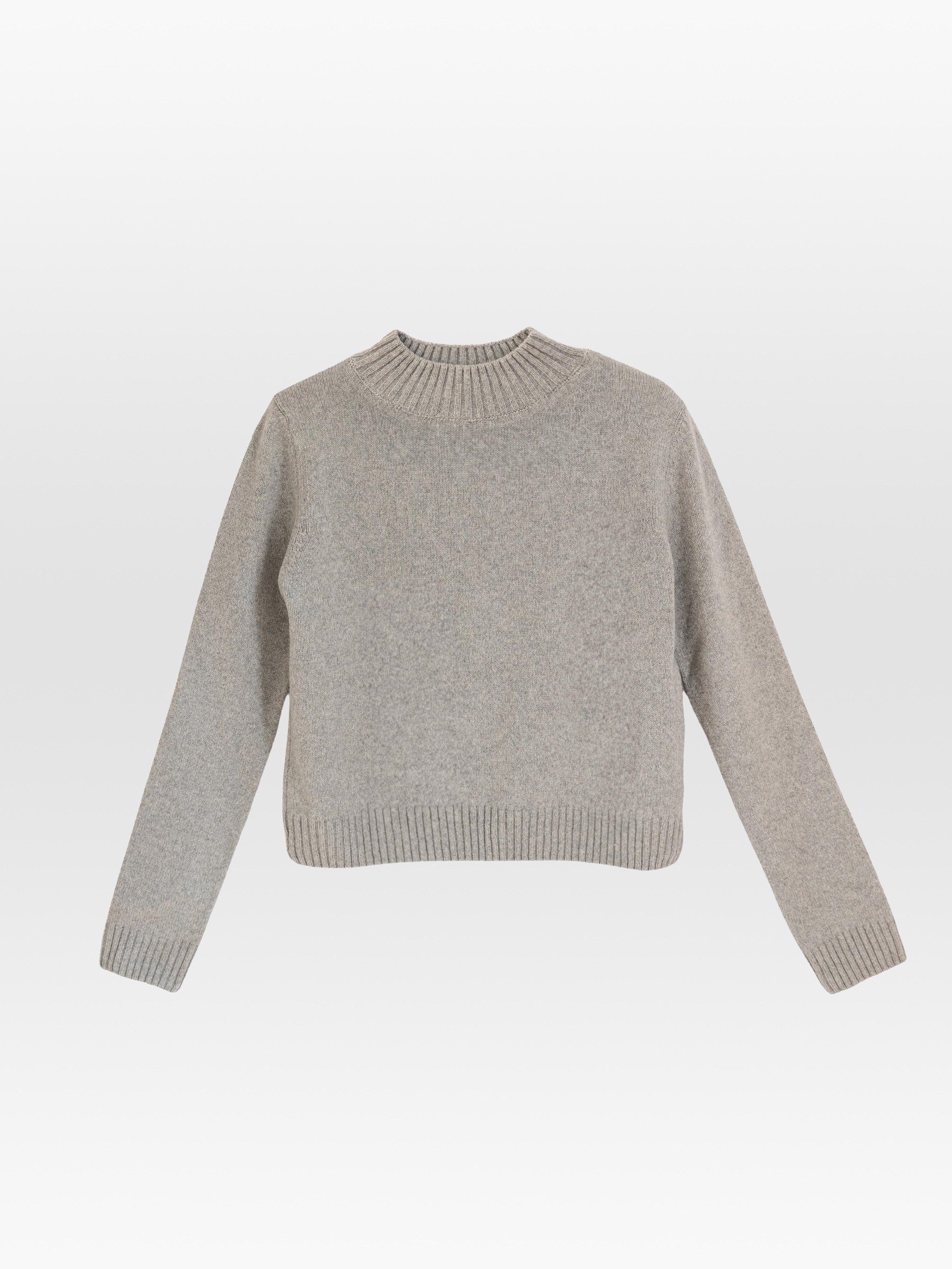 Pullover The Mock Neck Sweater light grey Pura