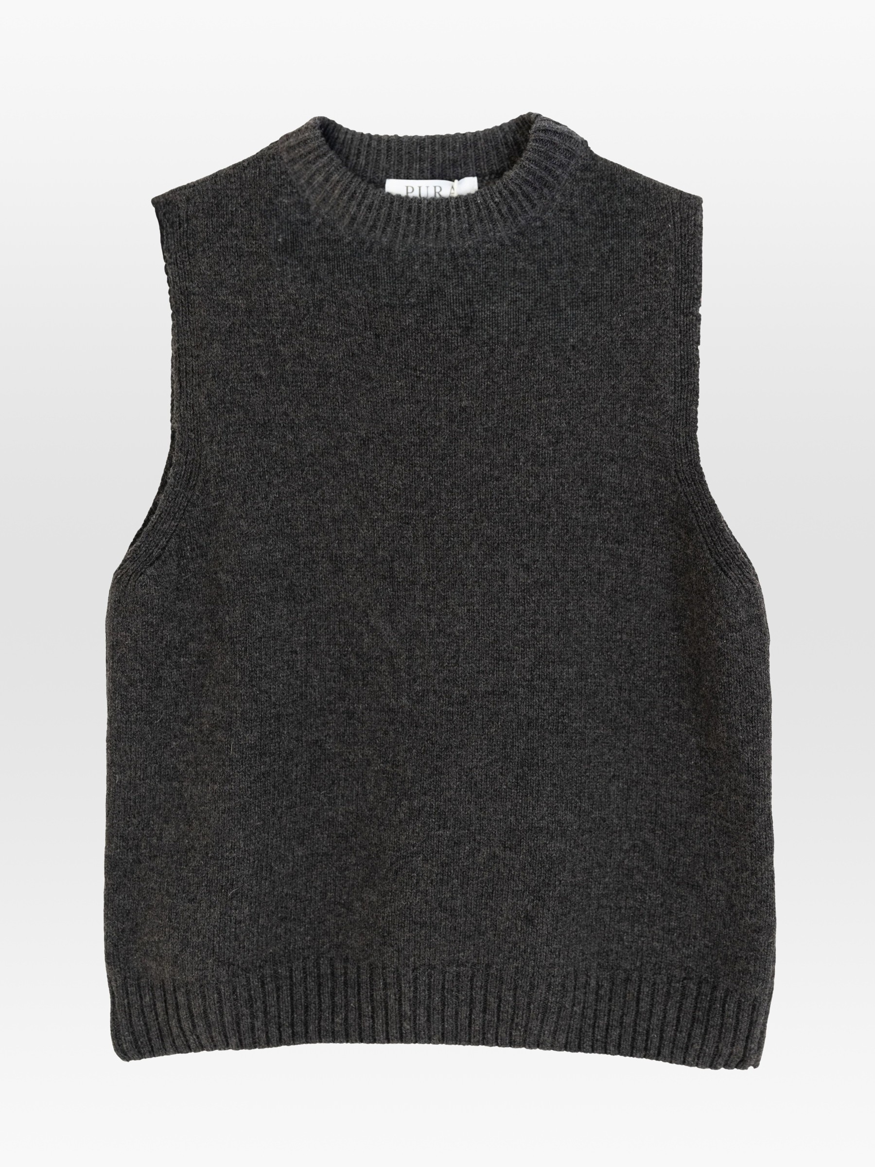 Pullunder The Mock Neck Tank dark grey Pura
