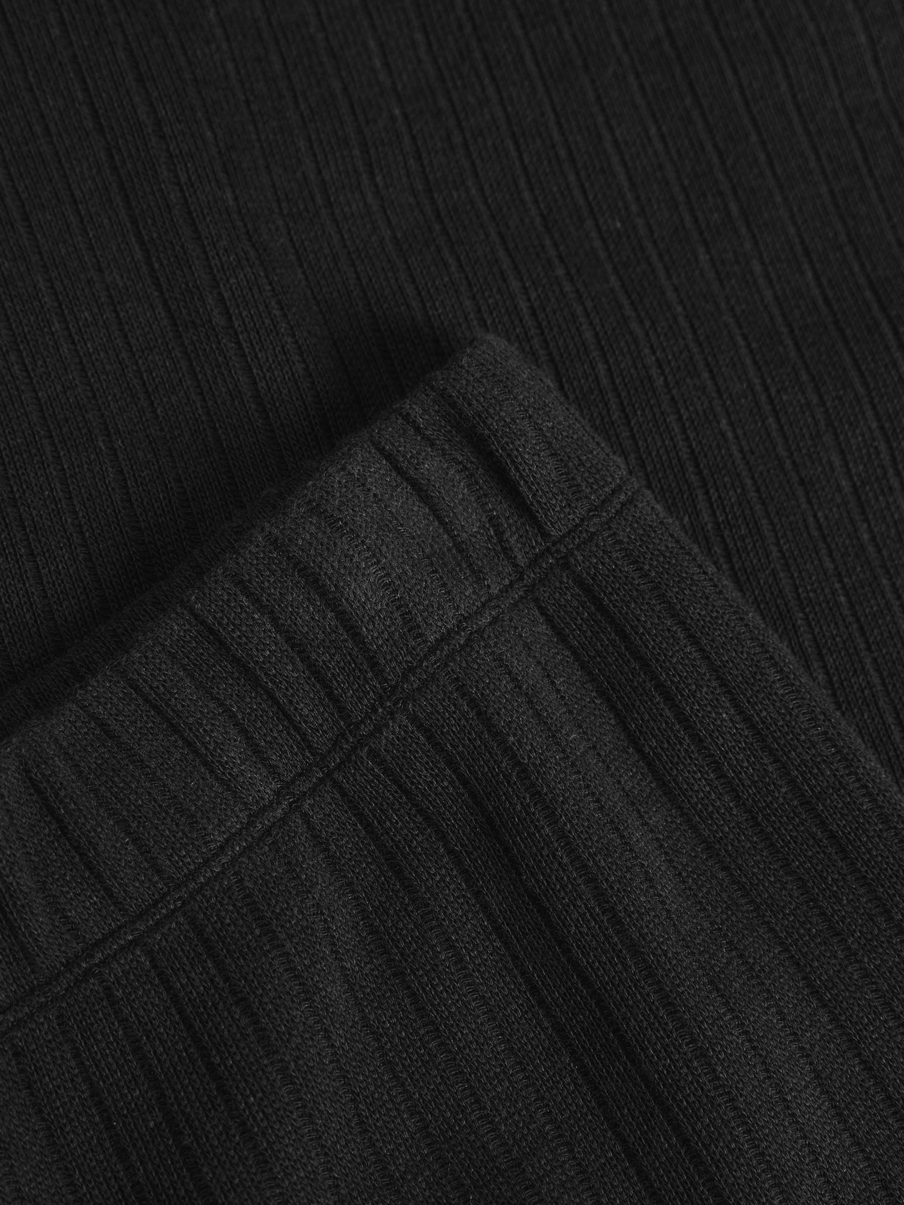 Hose Heavy Ribbed Lounge Pant true black Rotholz