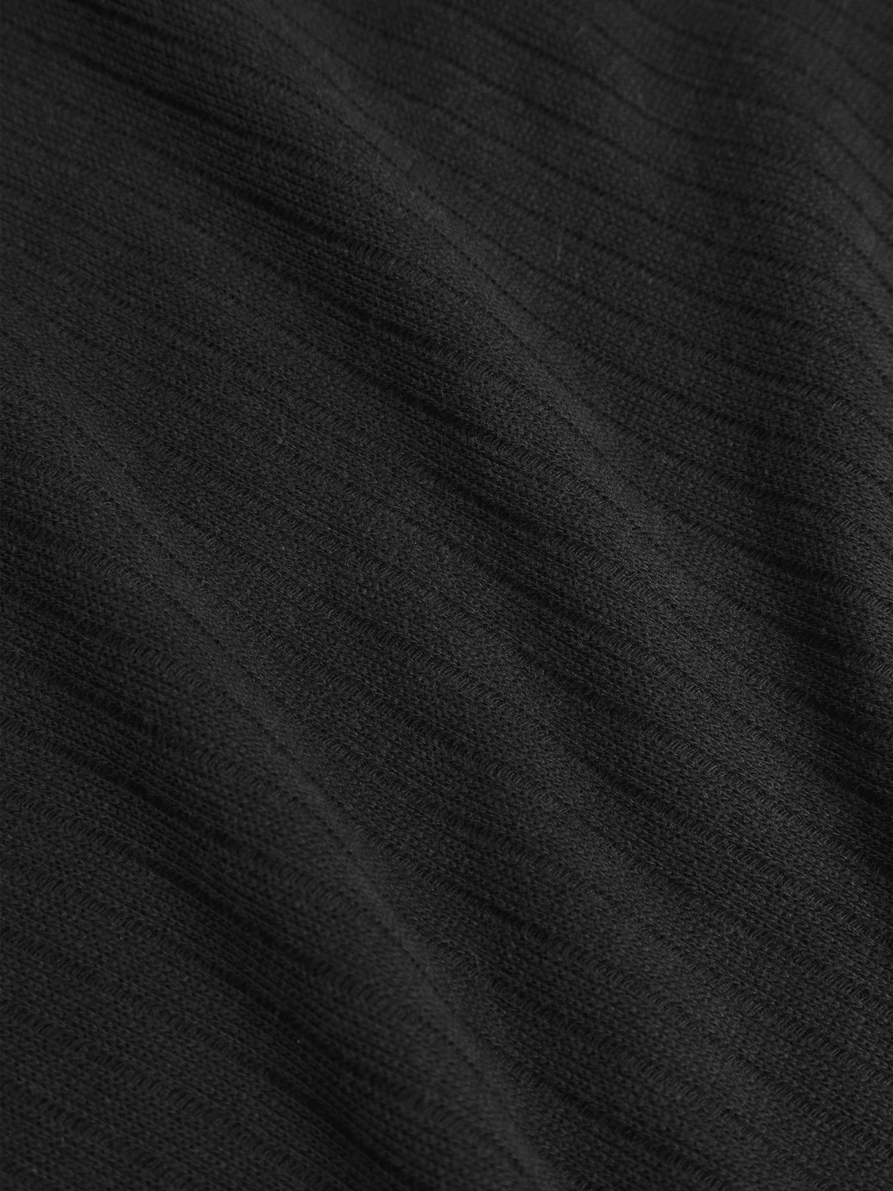 Kleid Heavy Ribbed Mock-Neck Dress true black Rotholz
