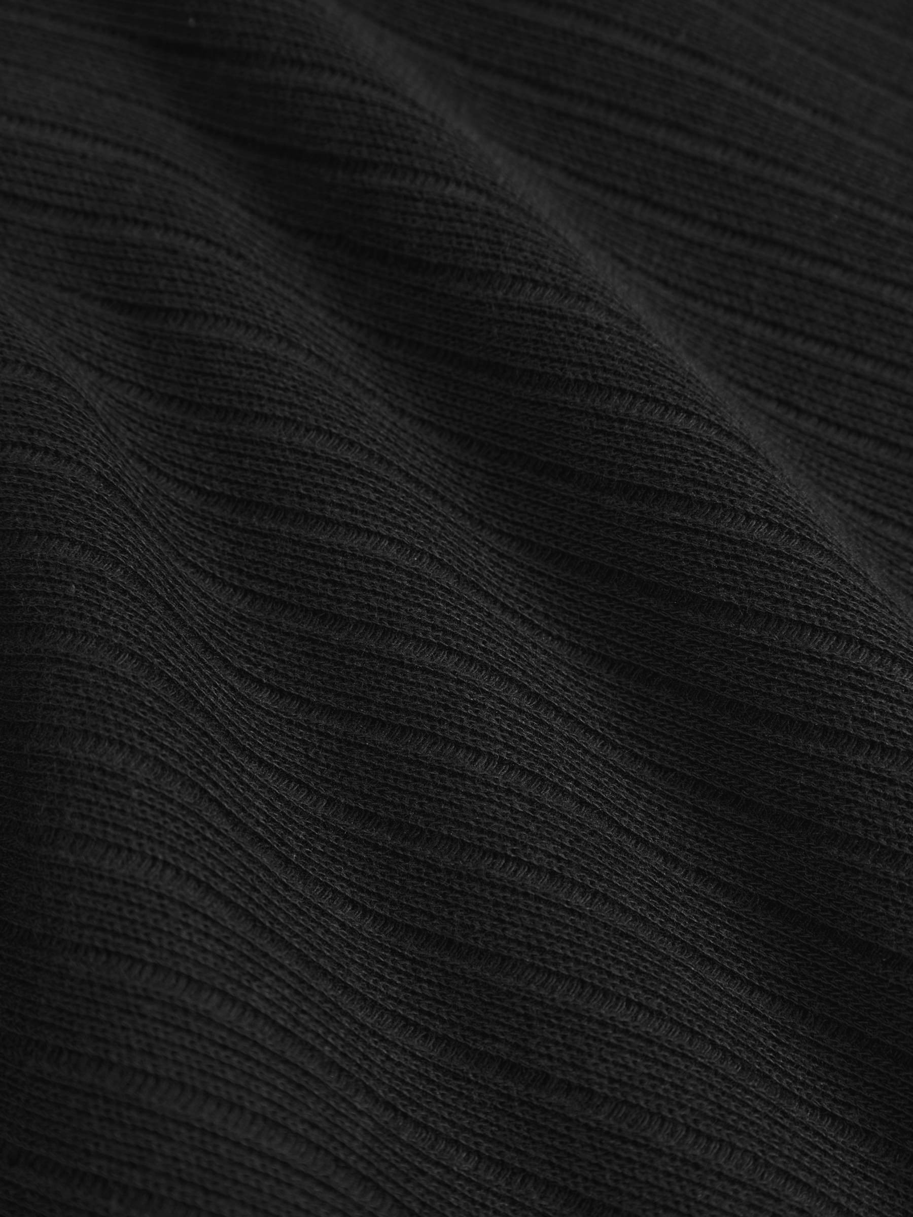 Heavy Ribbed Longsleeve true black Rotholz