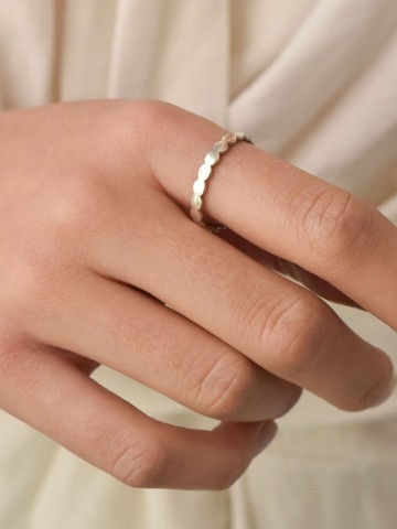 Fingerring Beaded Stacking Ring silver Wild Fawn