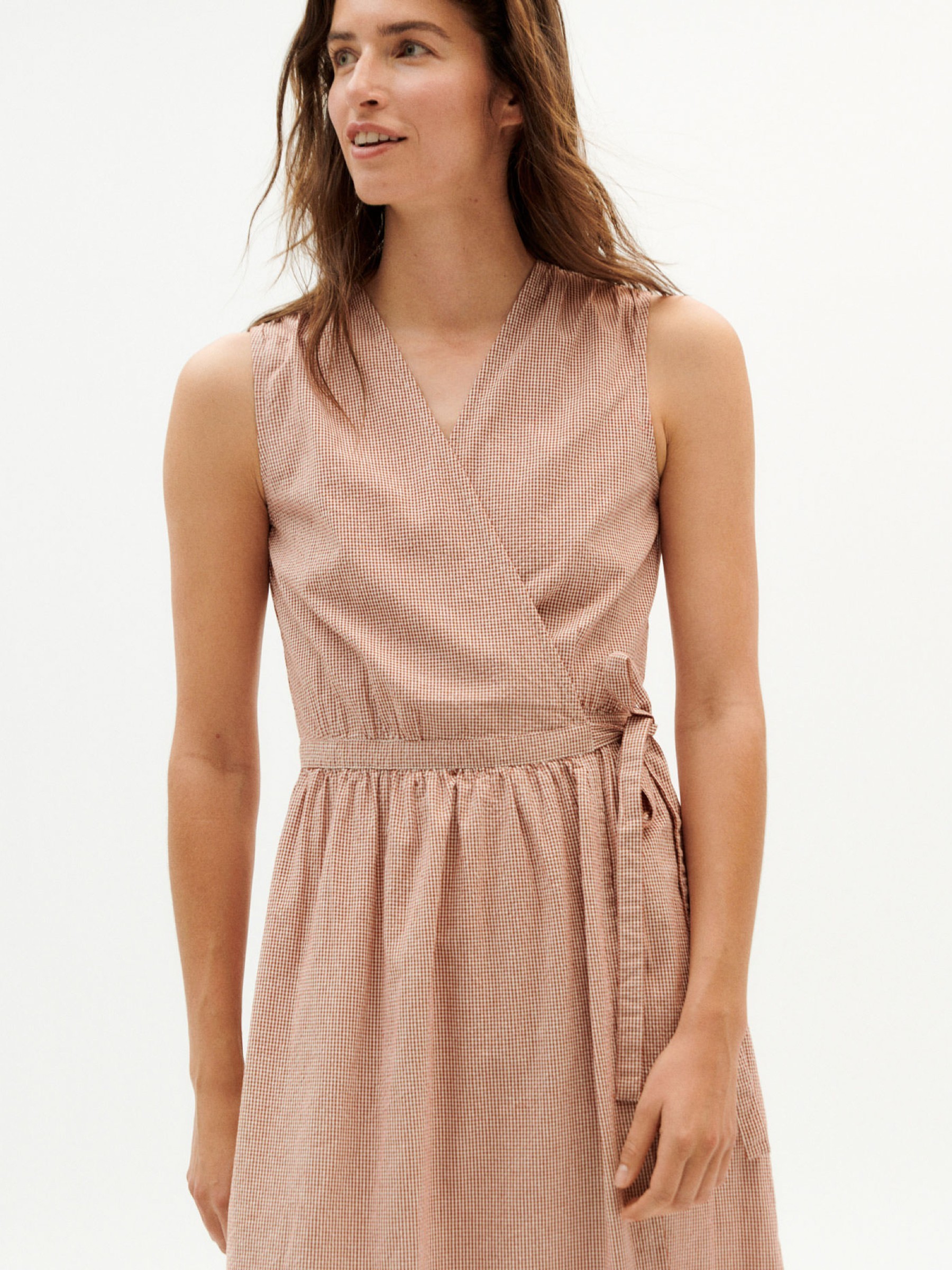 Kleid Amapola Dress vichy seersucker Thinking Mu