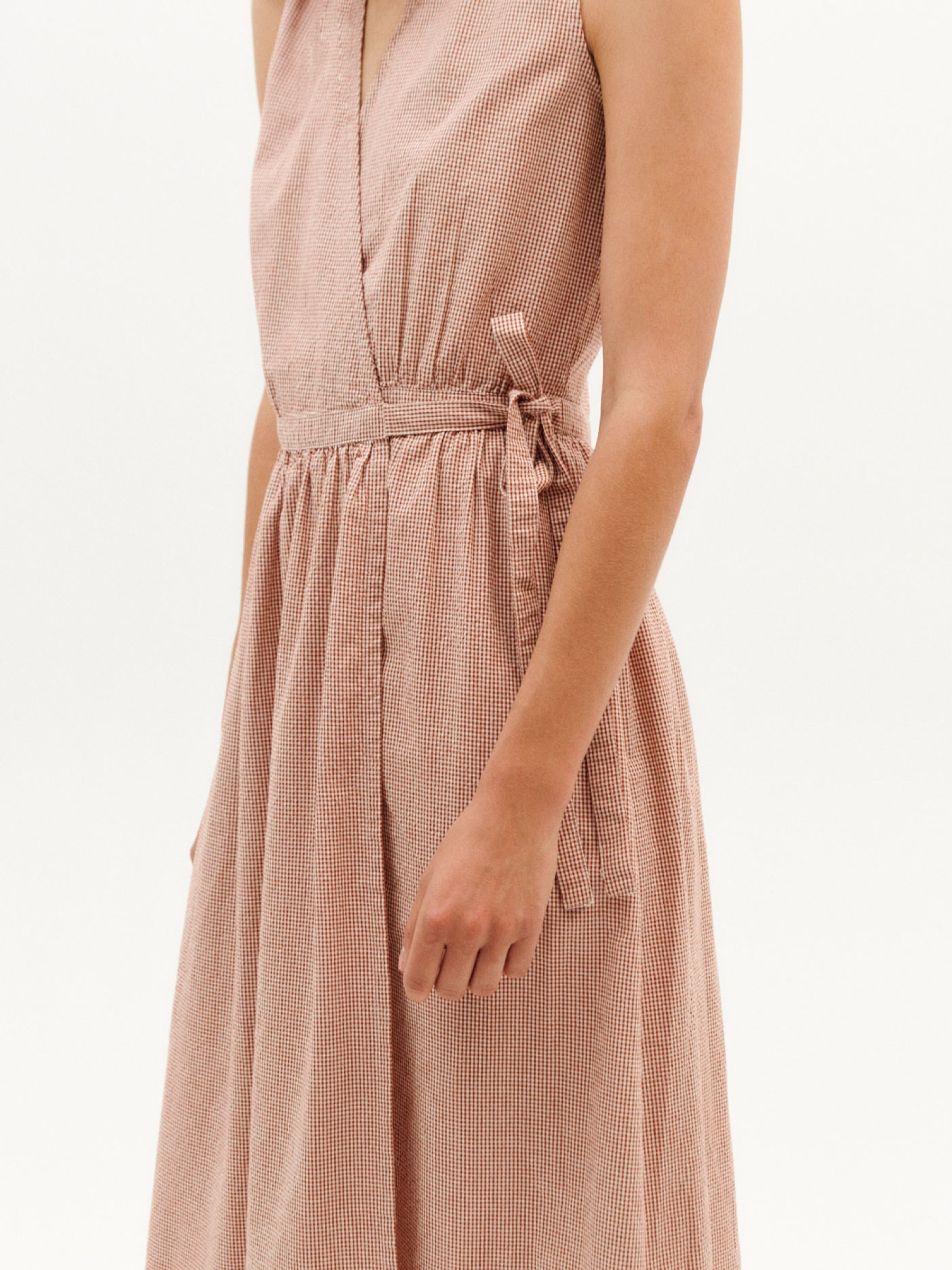 Kleid Amapola Dress vichy seersucker Thinking Mu