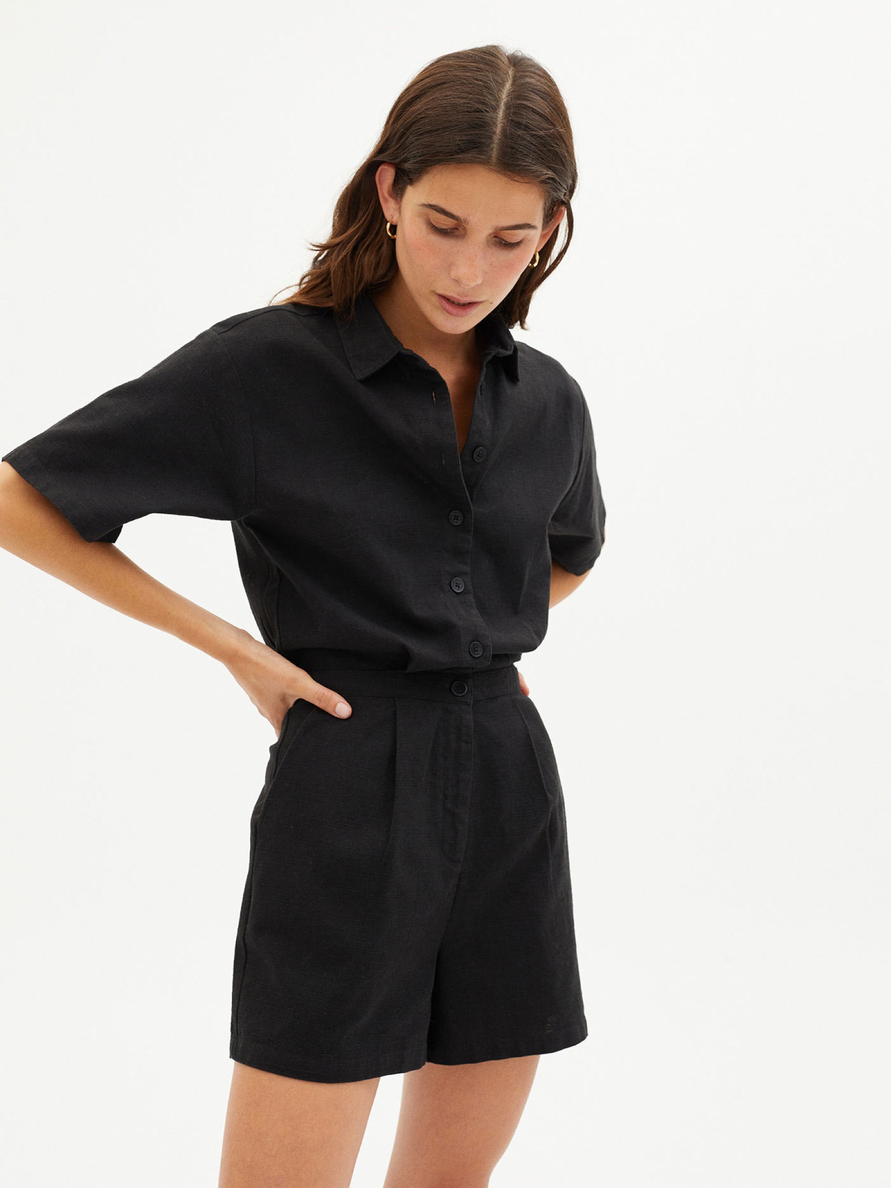 Overall Agata Jumpsuit black Thinking Mu