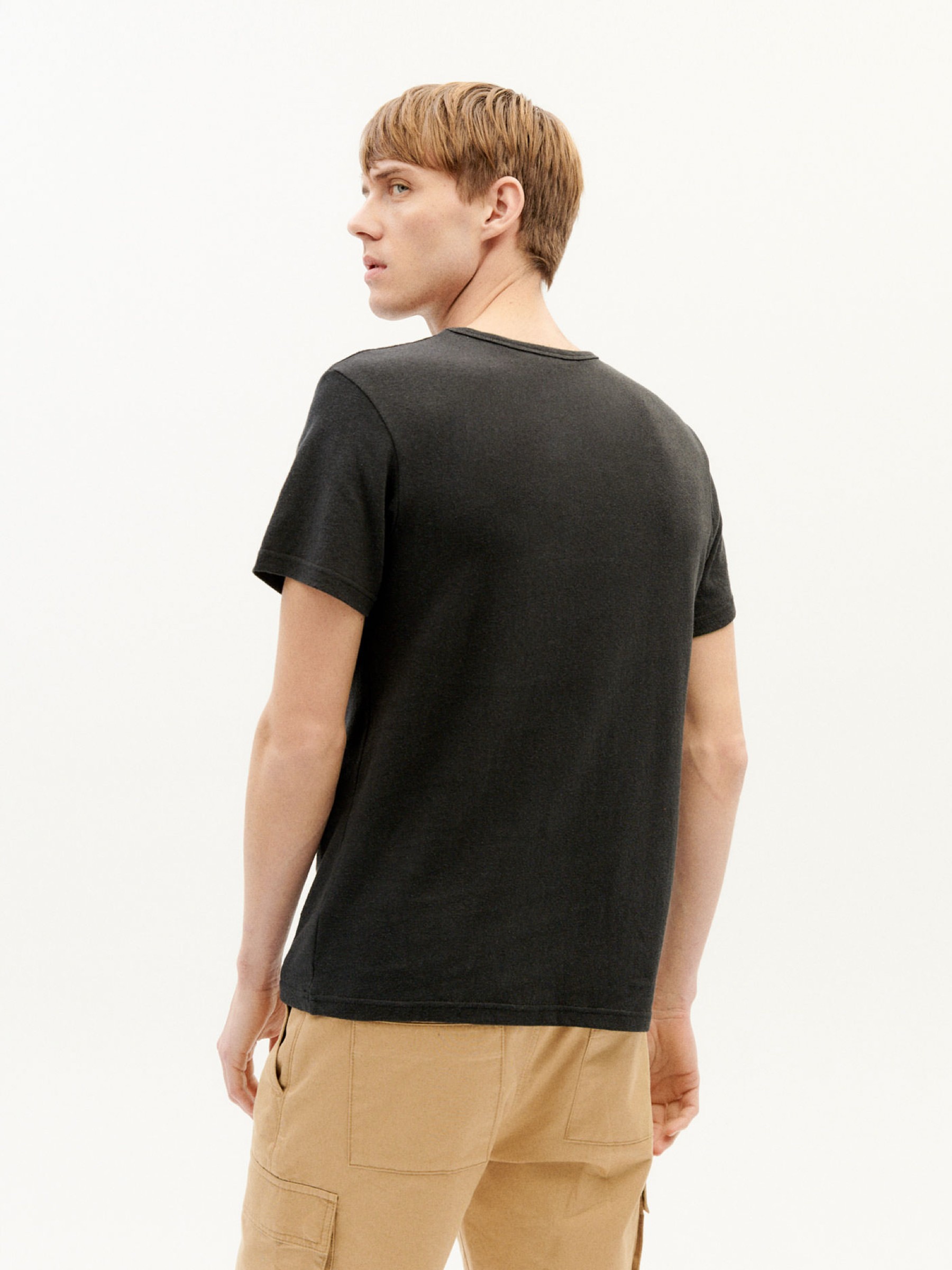 Hemp T-Shirt black Thinking Mu