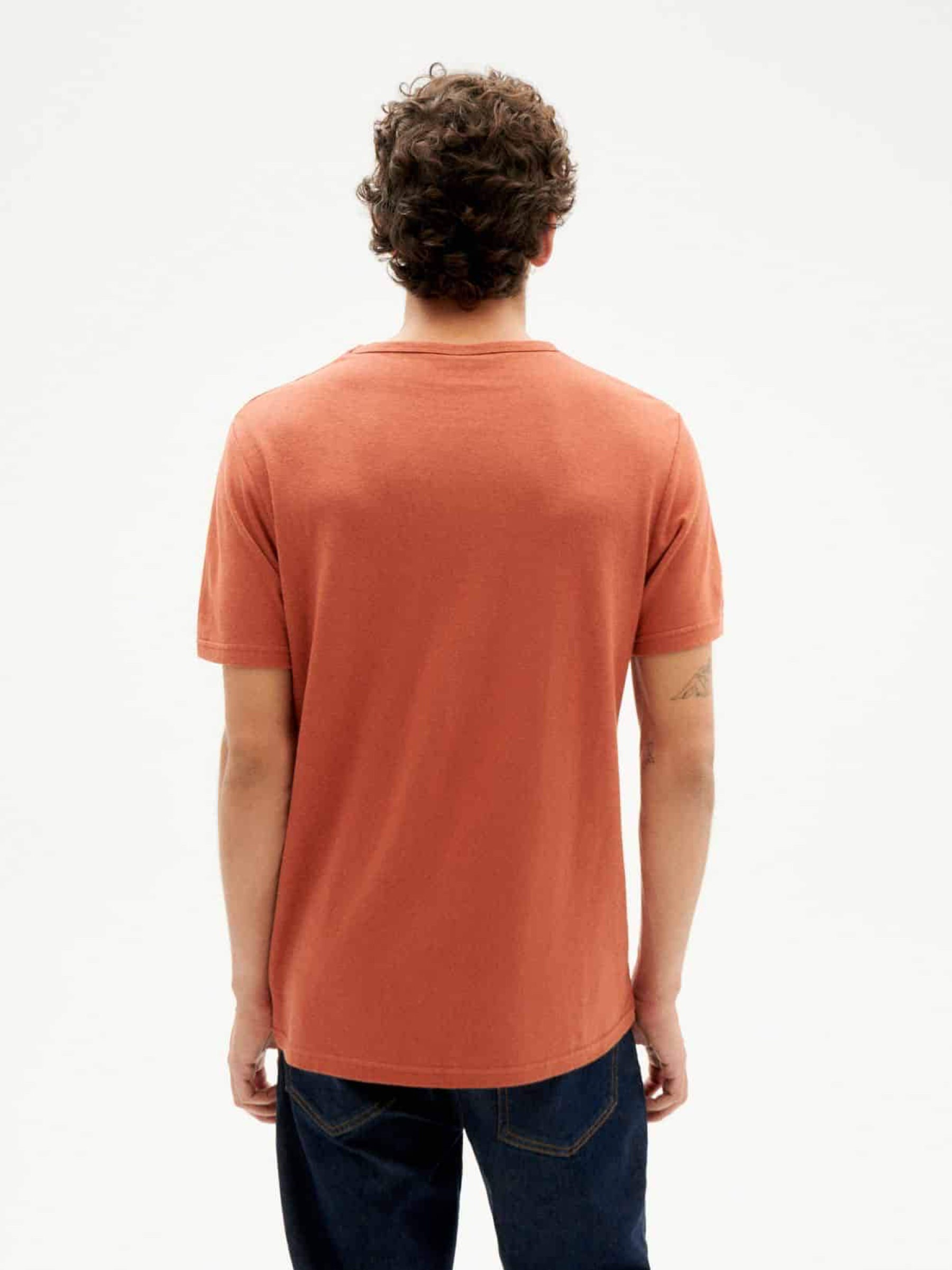 Hemp T-Shirt clay red Thinking Mu