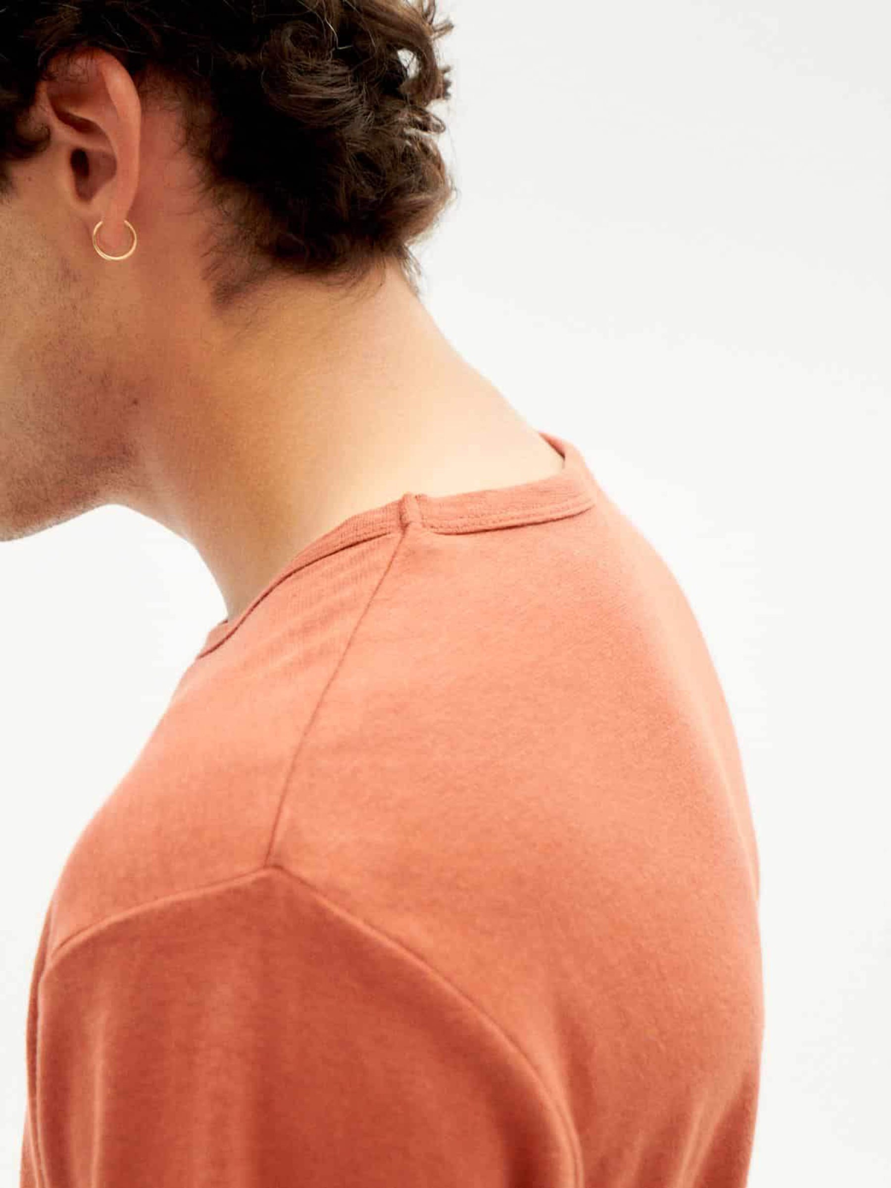 Hemp T-Shirt clay red Thinking Mu
