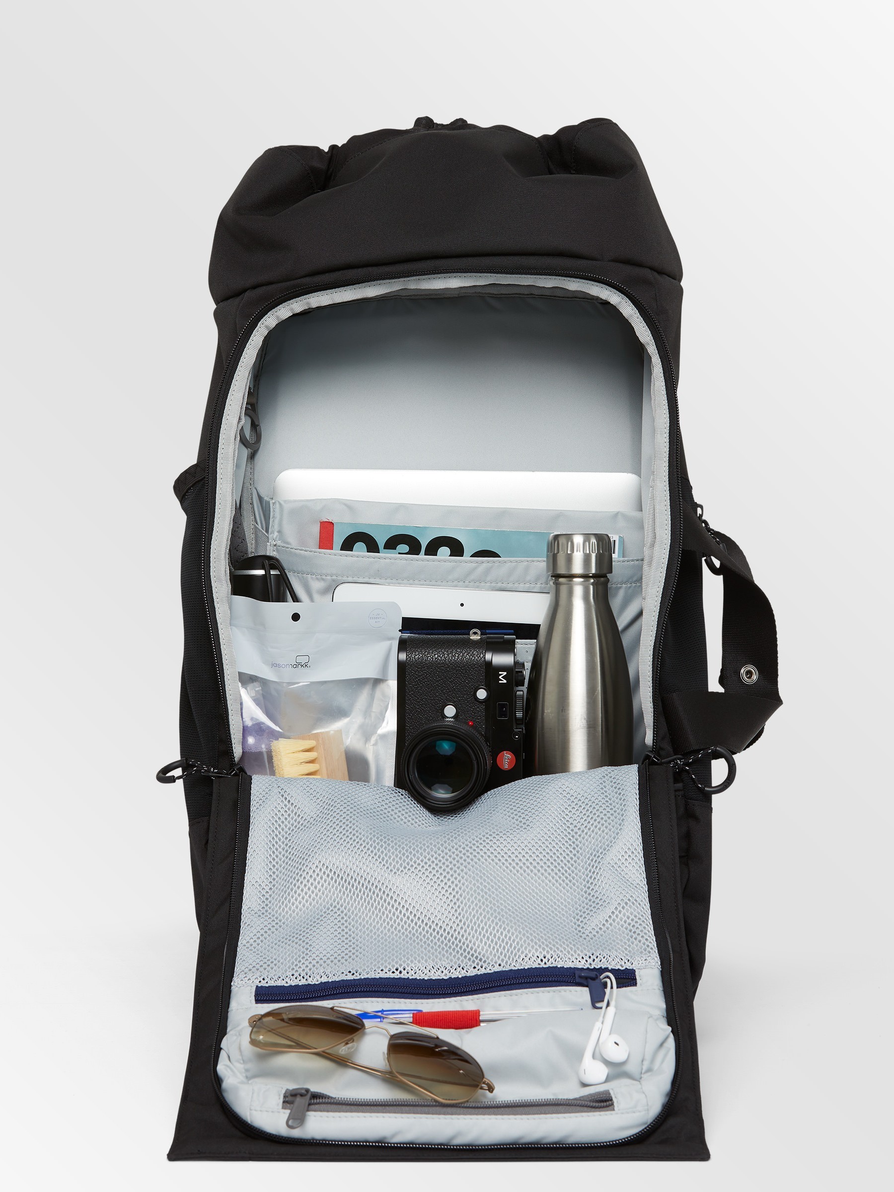 Rucksack Blok Large rooted black pinqponq