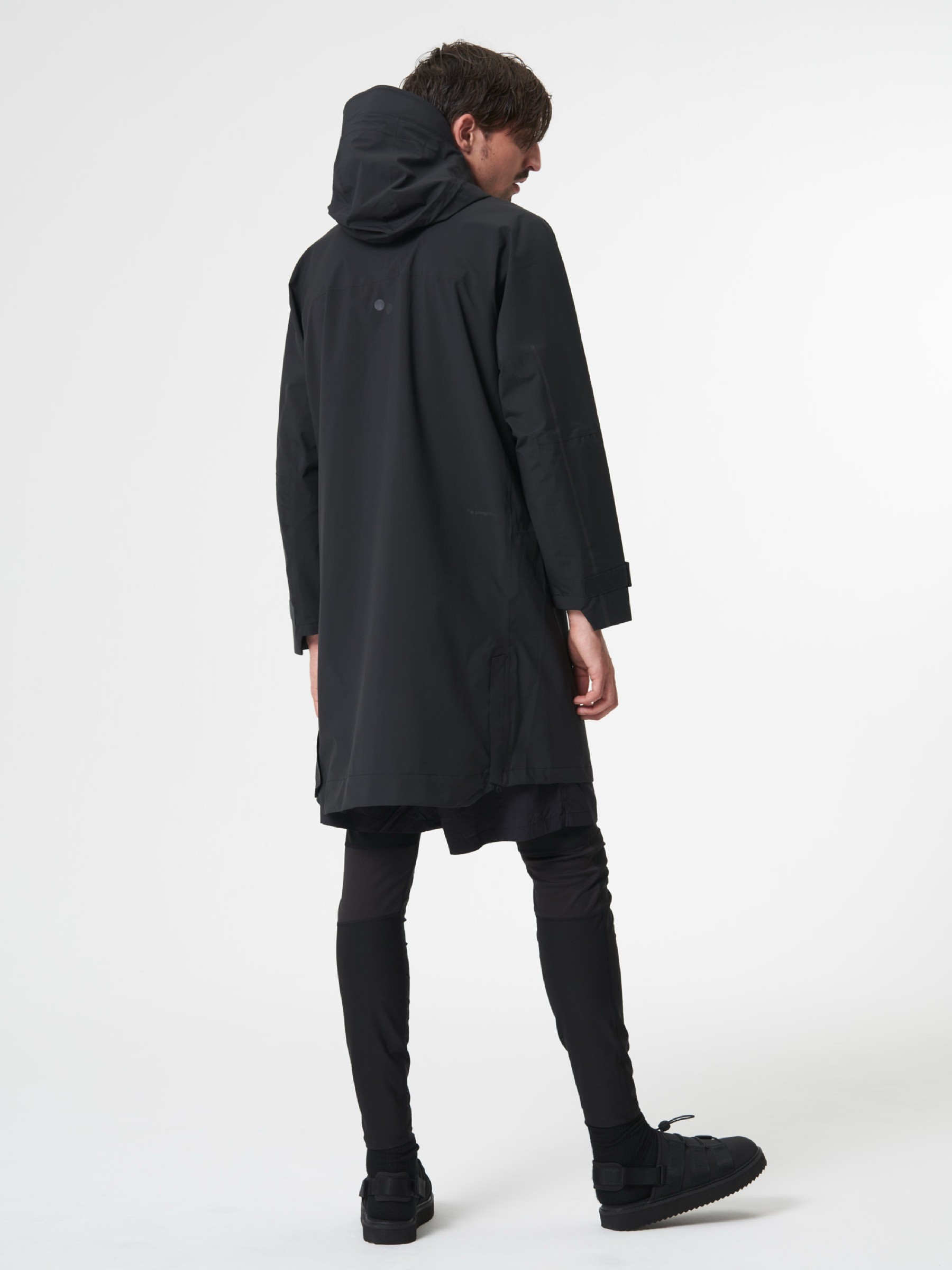 Regenjacke Aestech Parka Unisex peat black pinqponq