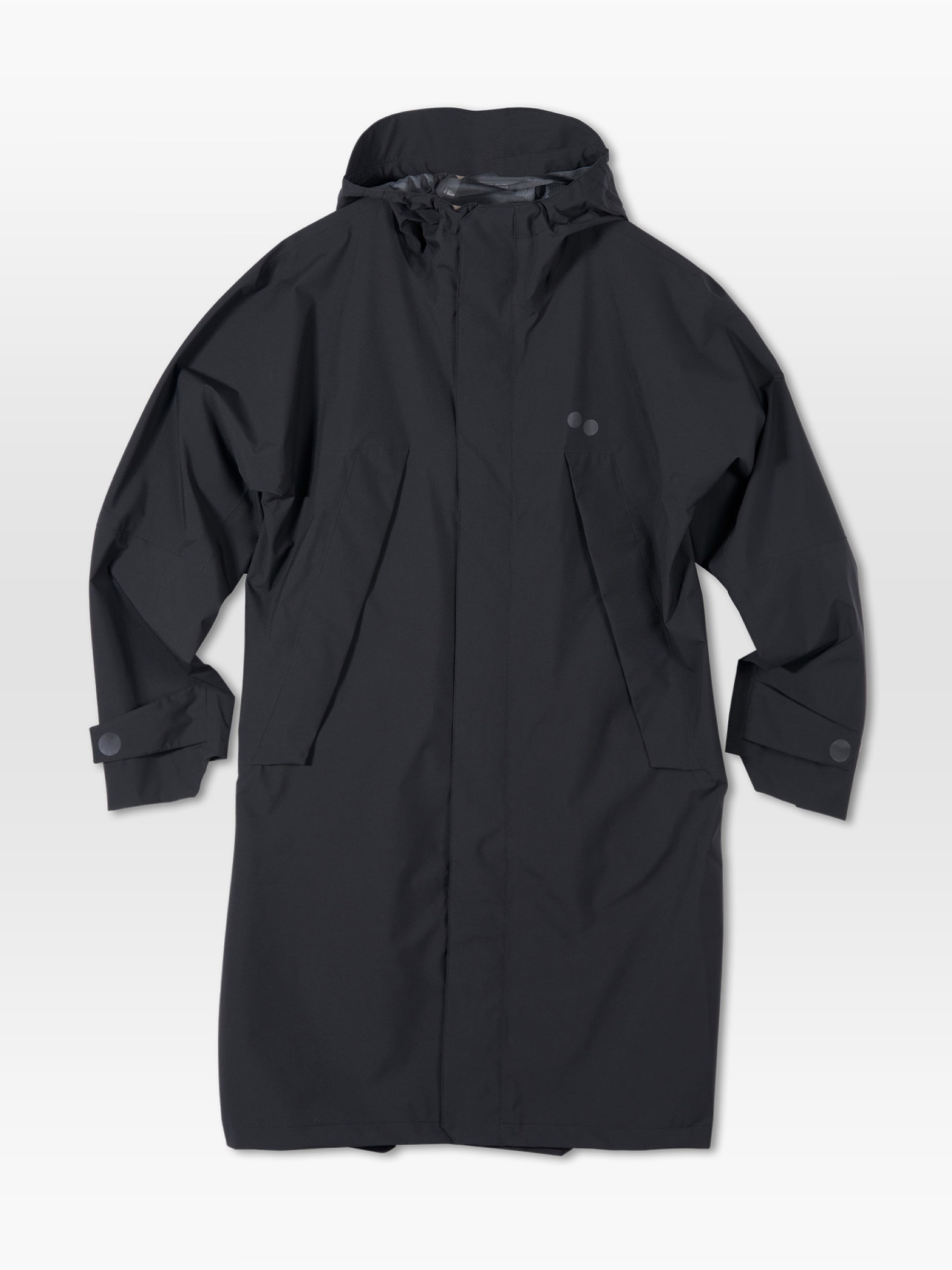 Regenjacke Aestech Parka Unisex peat black pinqponq