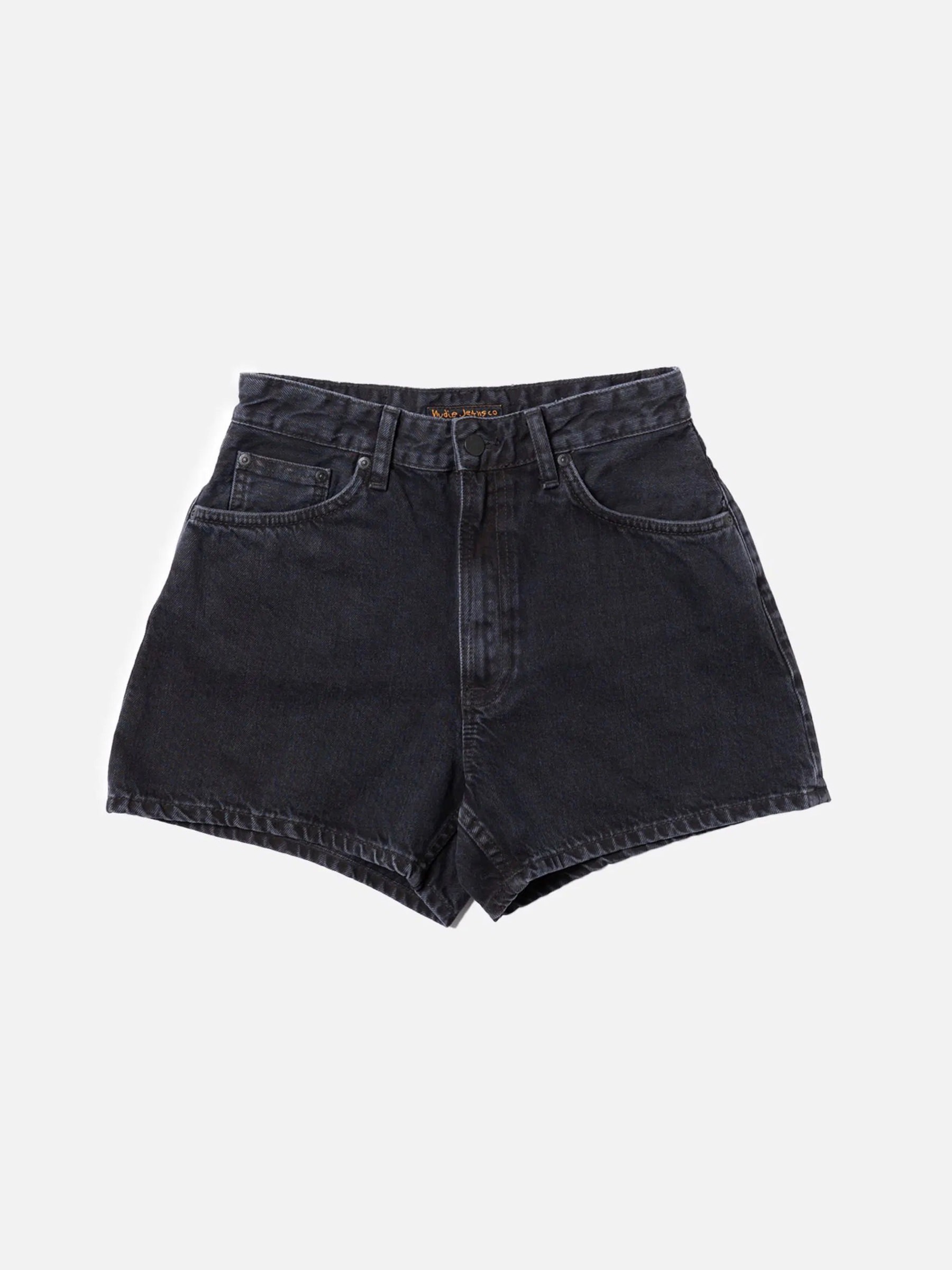 Jeansshorts Maeve Shorts smooth black Nudie Jeans