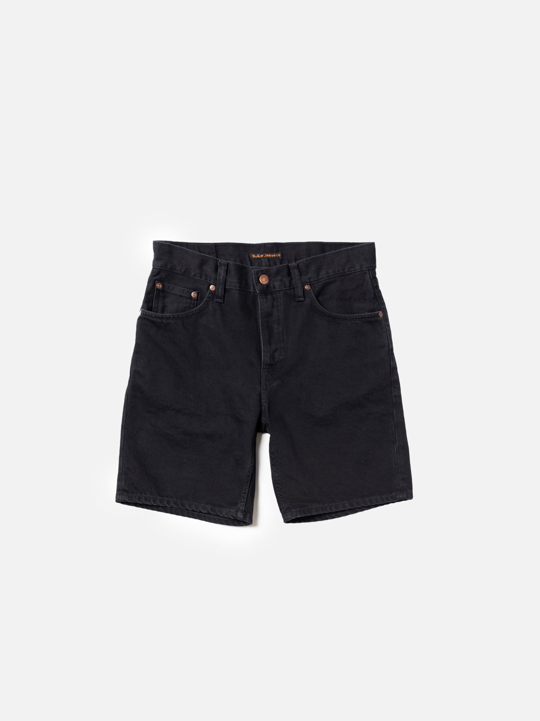 Jeansshorts Seth Shorts aged black Nudie Jeans