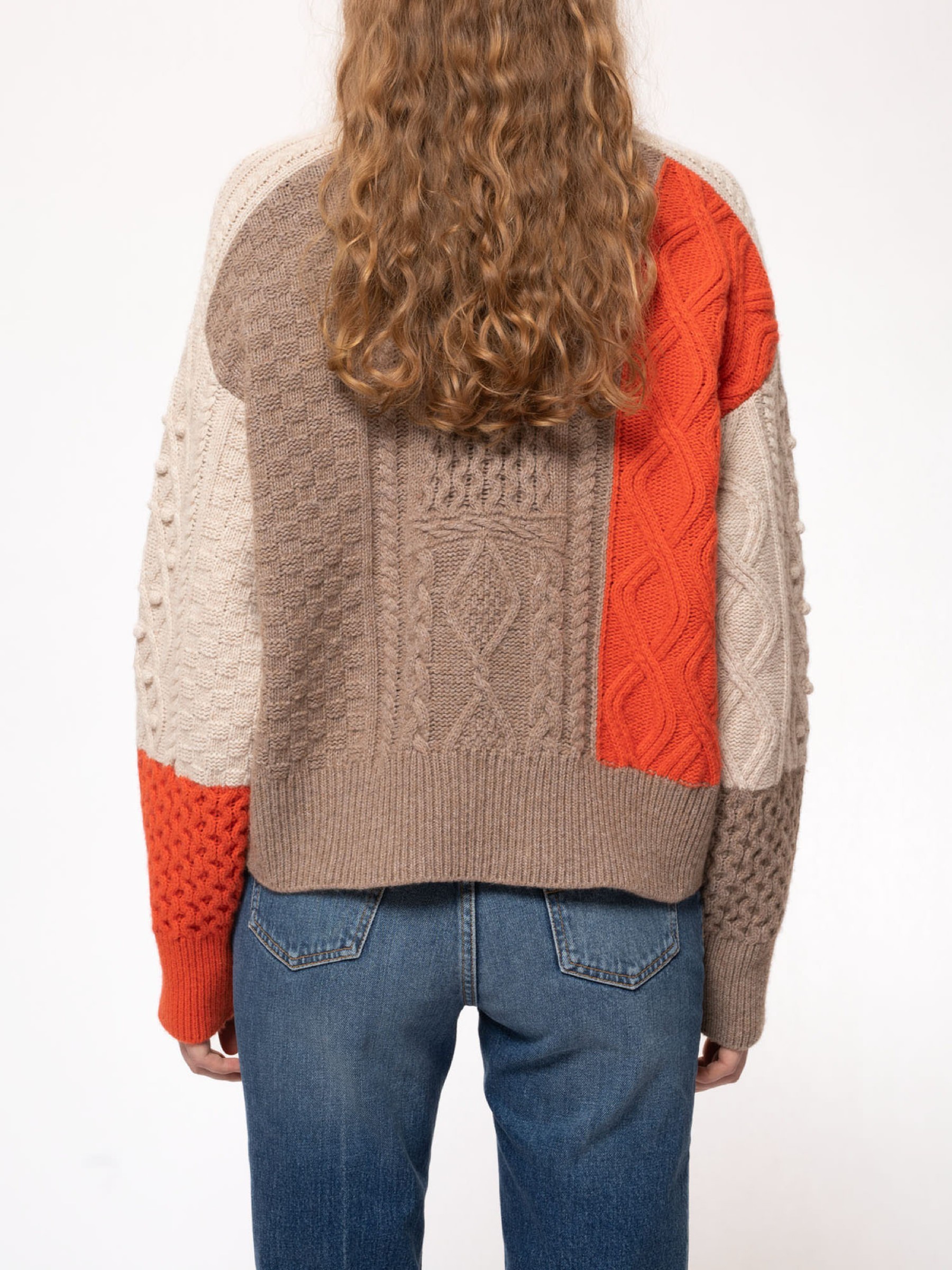 Pullover Olga Patched Knit multi Nudie Jeans