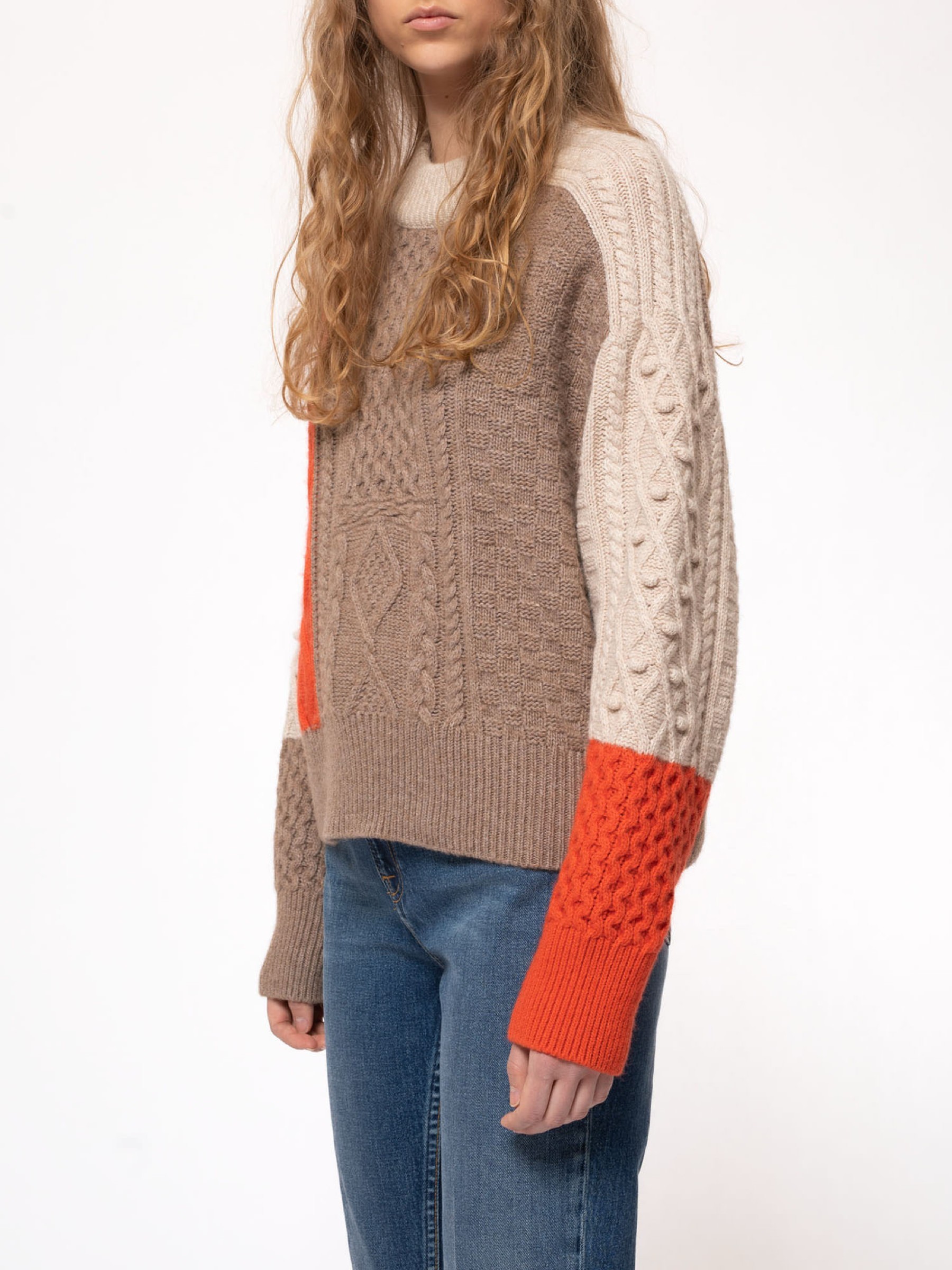 Pullover Olga Patched Knit multi Nudie Jeans